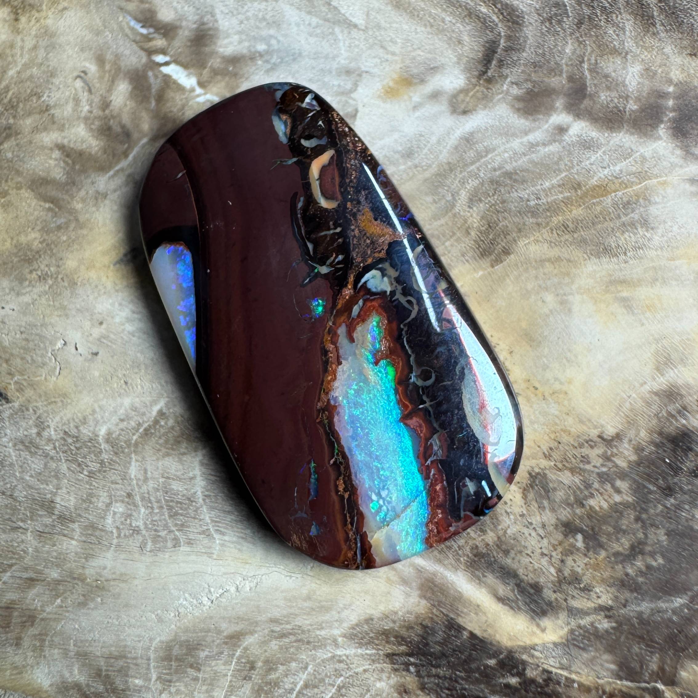 16.9ct Hand-cut Queensland Boulder Opal