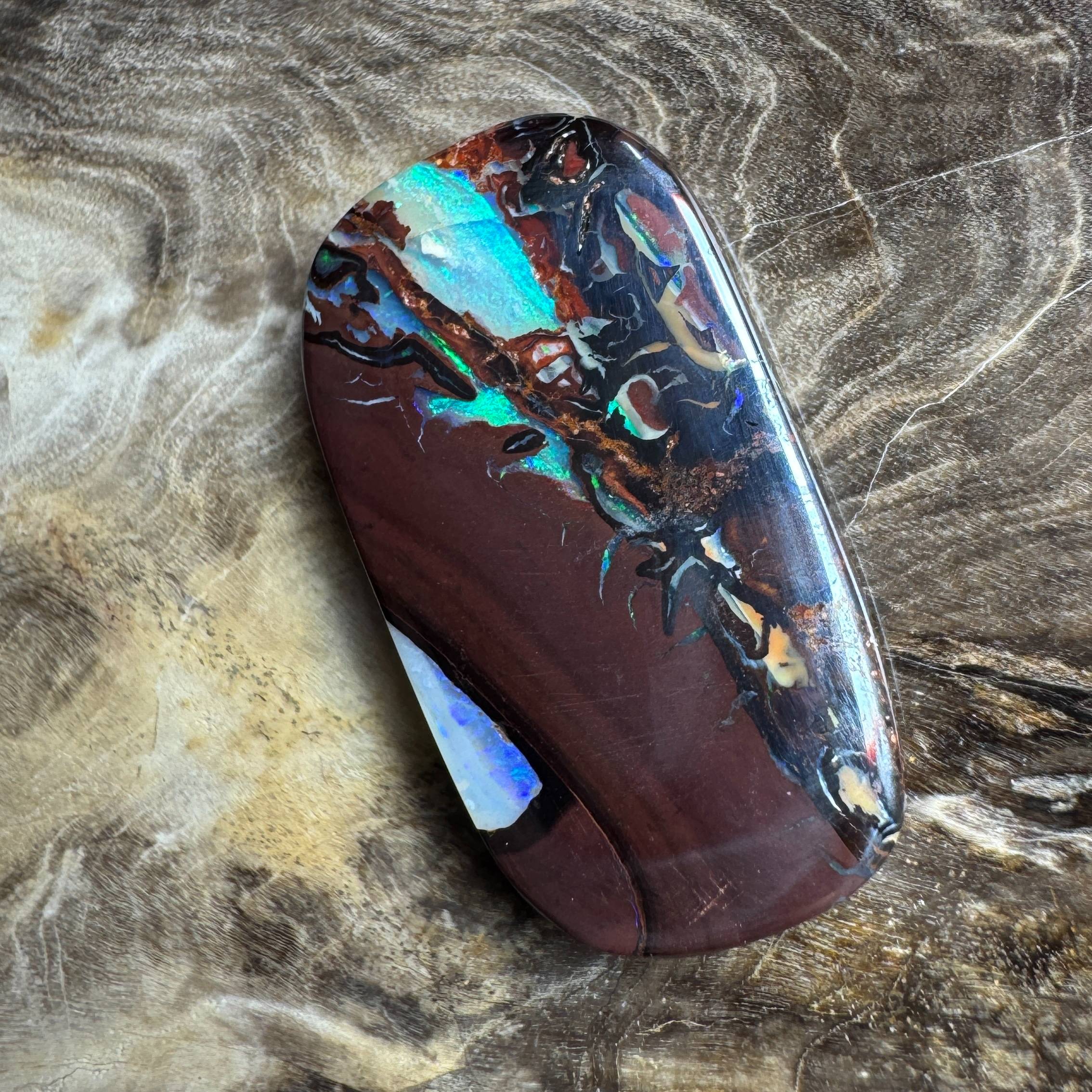 16.9ct Hand-cut Queensland Boulder Opal