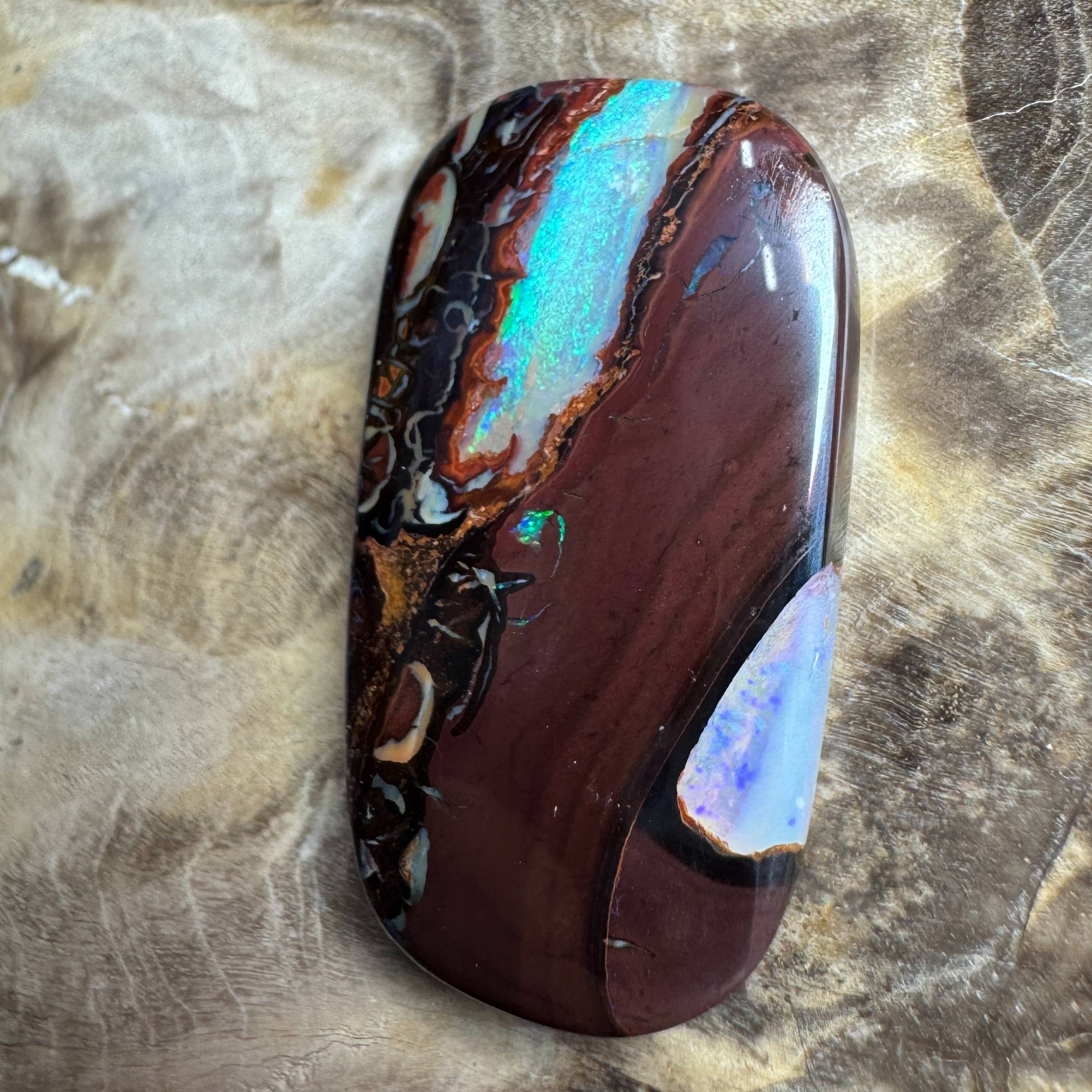 16.9ct Hand-cut Queensland Boulder Opal
