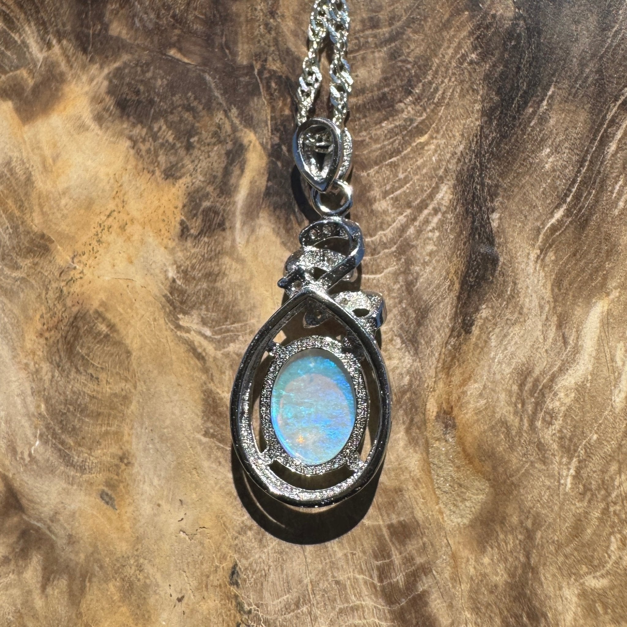 Apollo Light ~ 1.1ct Lightning Ridge Opal 925 Silver Pendant