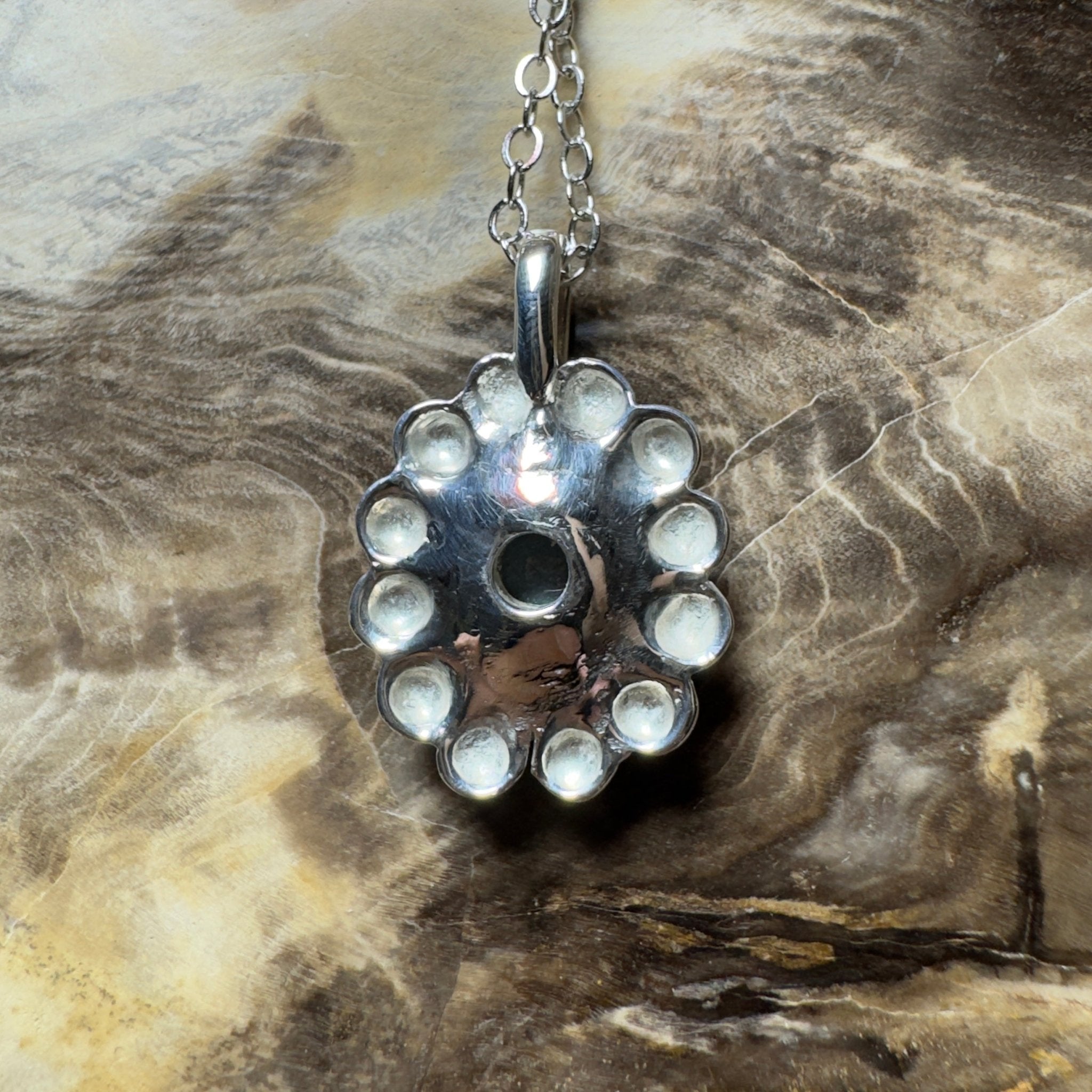 Blue Mountains Star ~ 0.8ct Lightning Ridge Black Opal 925 Silver Pendant