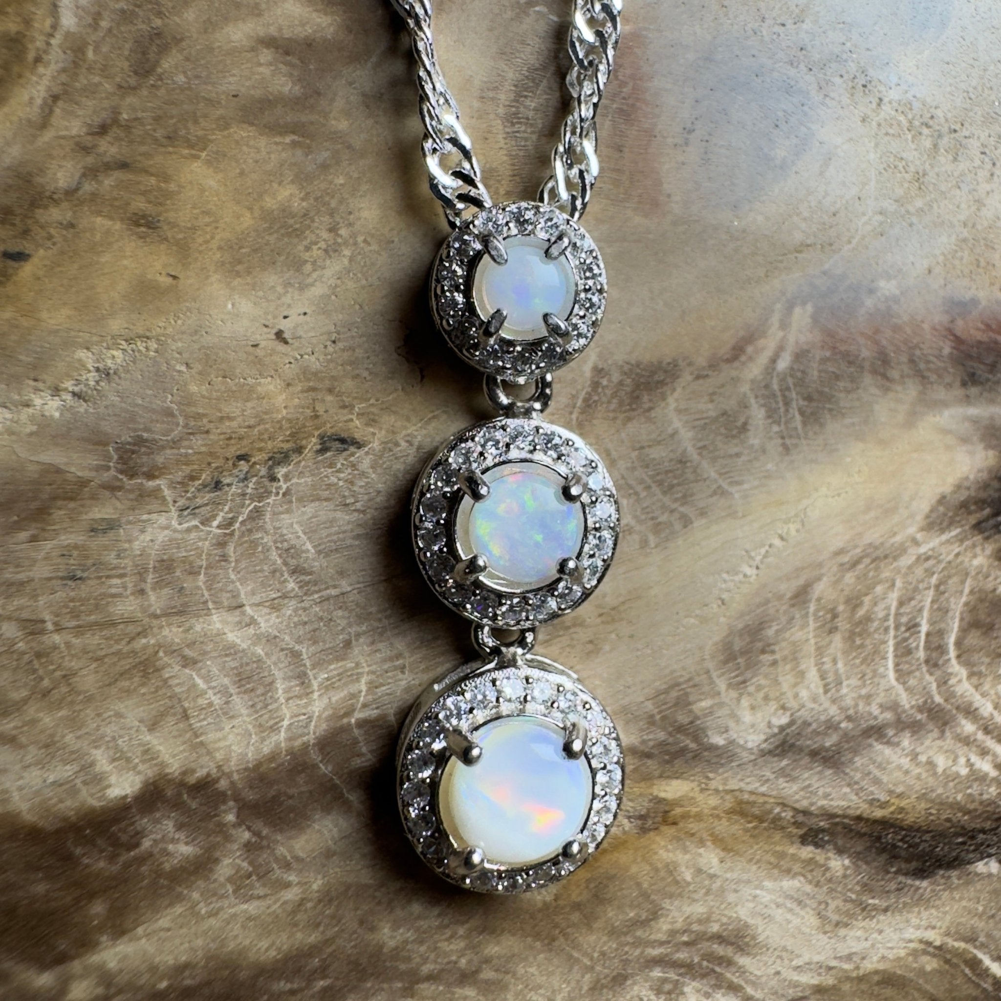 Byron Bloom - 1.1ct Coober Pedy Opal 925 Silver Pendant