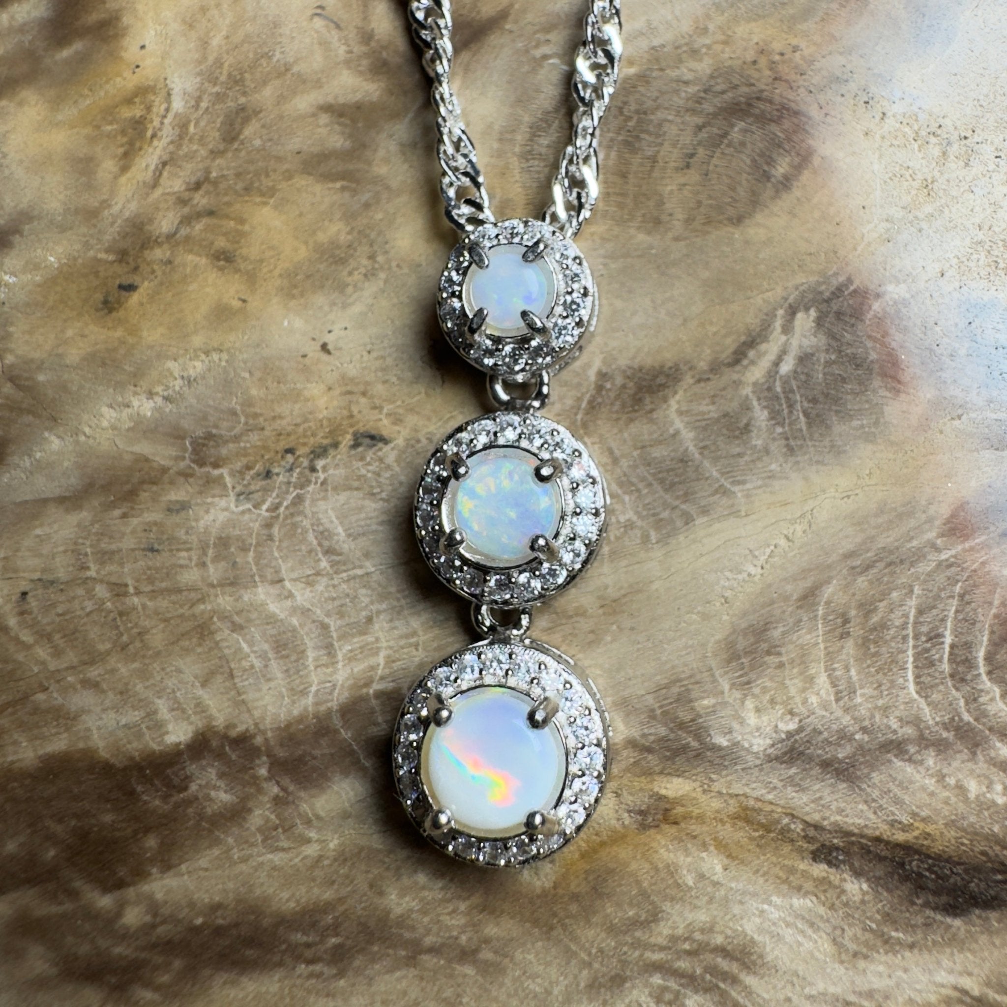 Byron Bloom - 1.1ct Coober Pedy Opal 925 Silver Pendant