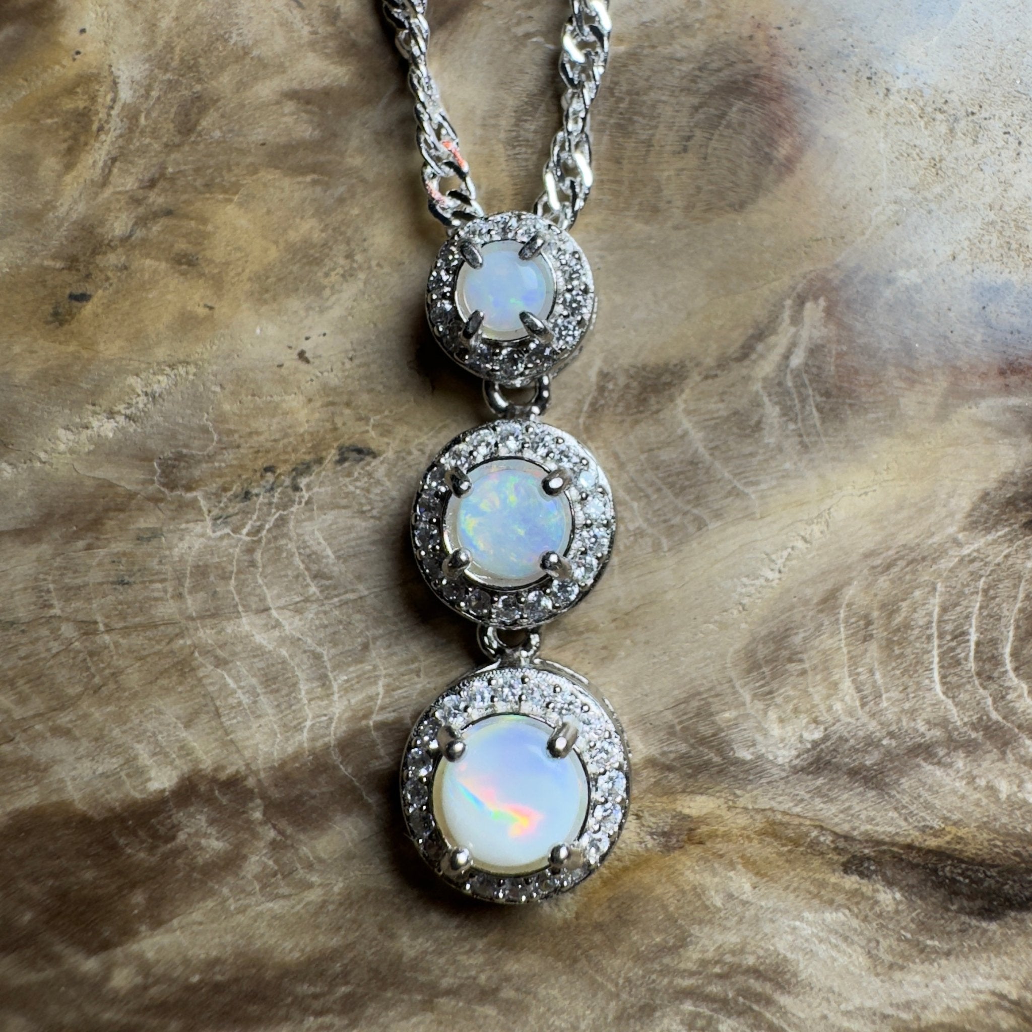 Byron Bloom - 1.1ct Coober Pedy Opal 925 Silver Pendant