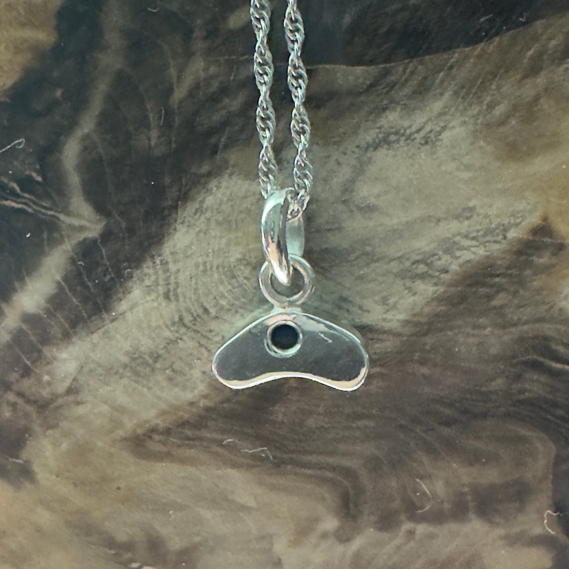 Cobourg Passage ~ 0.85ct Lightning Ridge Black Opal 925 Silver Pendant