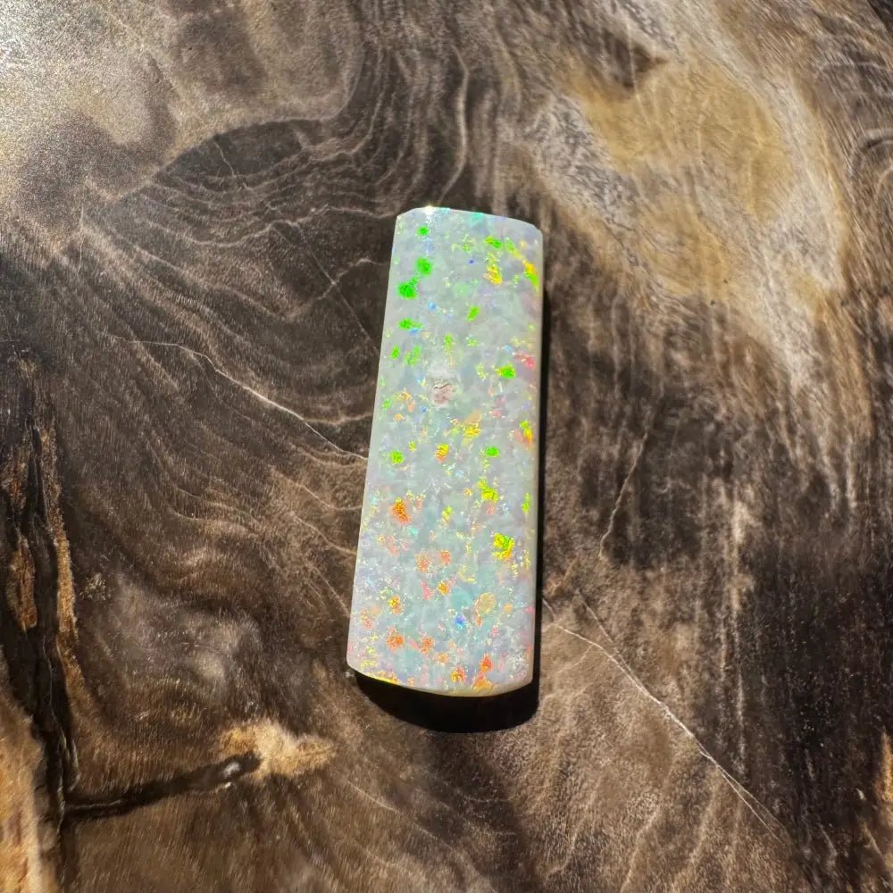 Coober Pedy Belemnite Opal (Fossil Opal Squid) 5.3carat Solid Hand - Cut