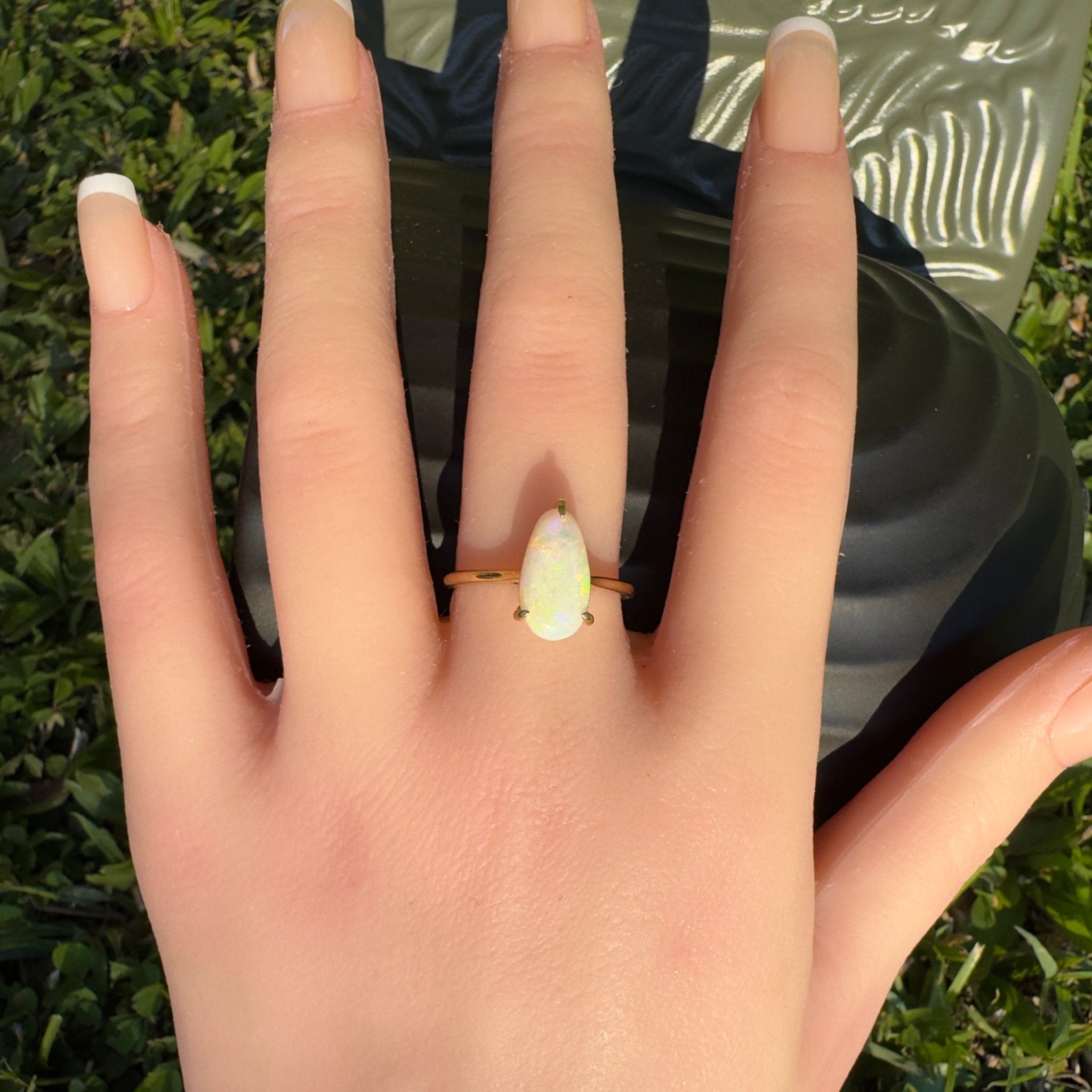 Coober’s Calling ~ 2ct Solid Coober Pedy Opal 9ct Yellow Gold Ring