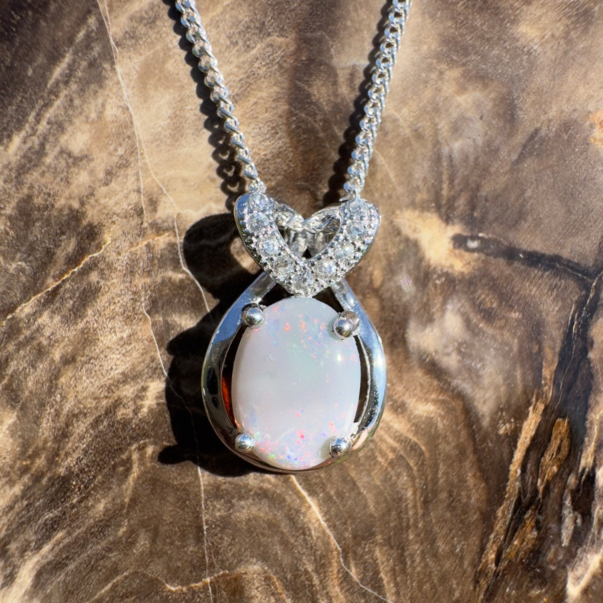 Cumborah Drift ~ 1ct Lightning Ridge Opal 925 Silver Pendant