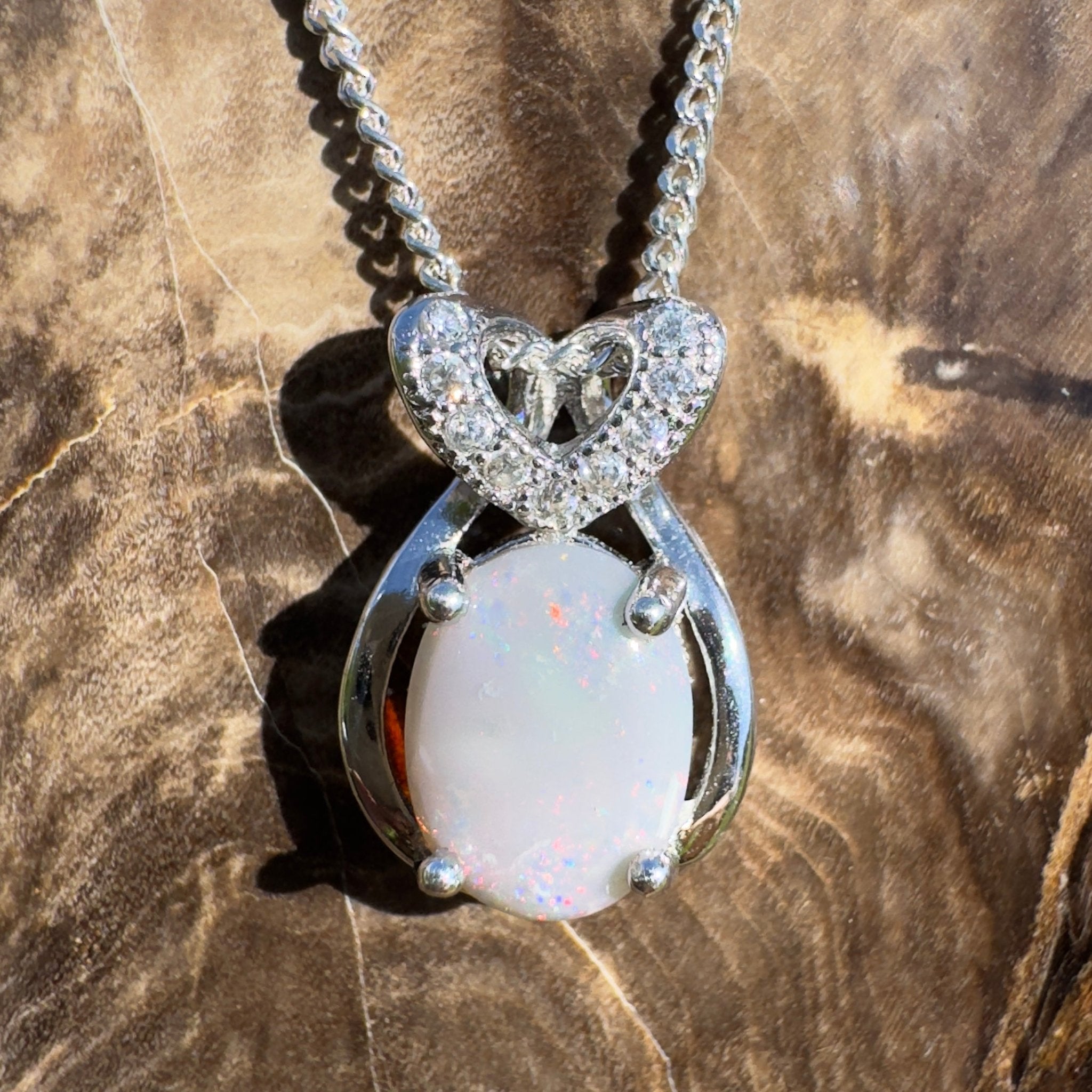 Cumborah Drift ~ 1ct Lightning Ridge Opal 925 Silver Pendant