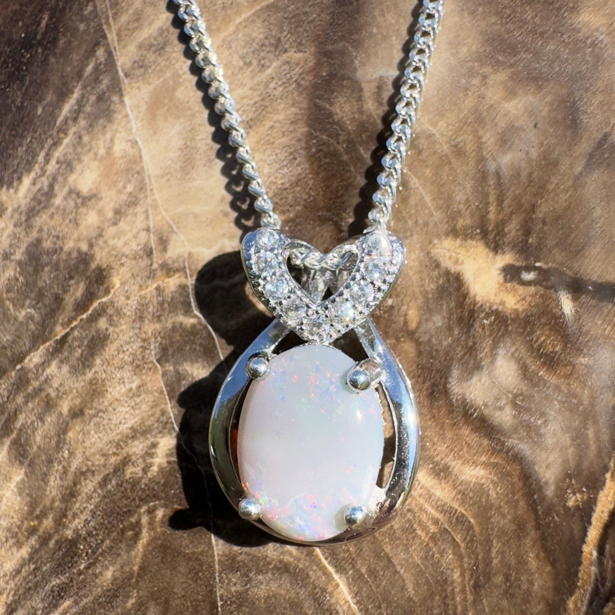 Cumborah Drift ~ 1ct Lightning Ridge Opal 925 Silver Pendant