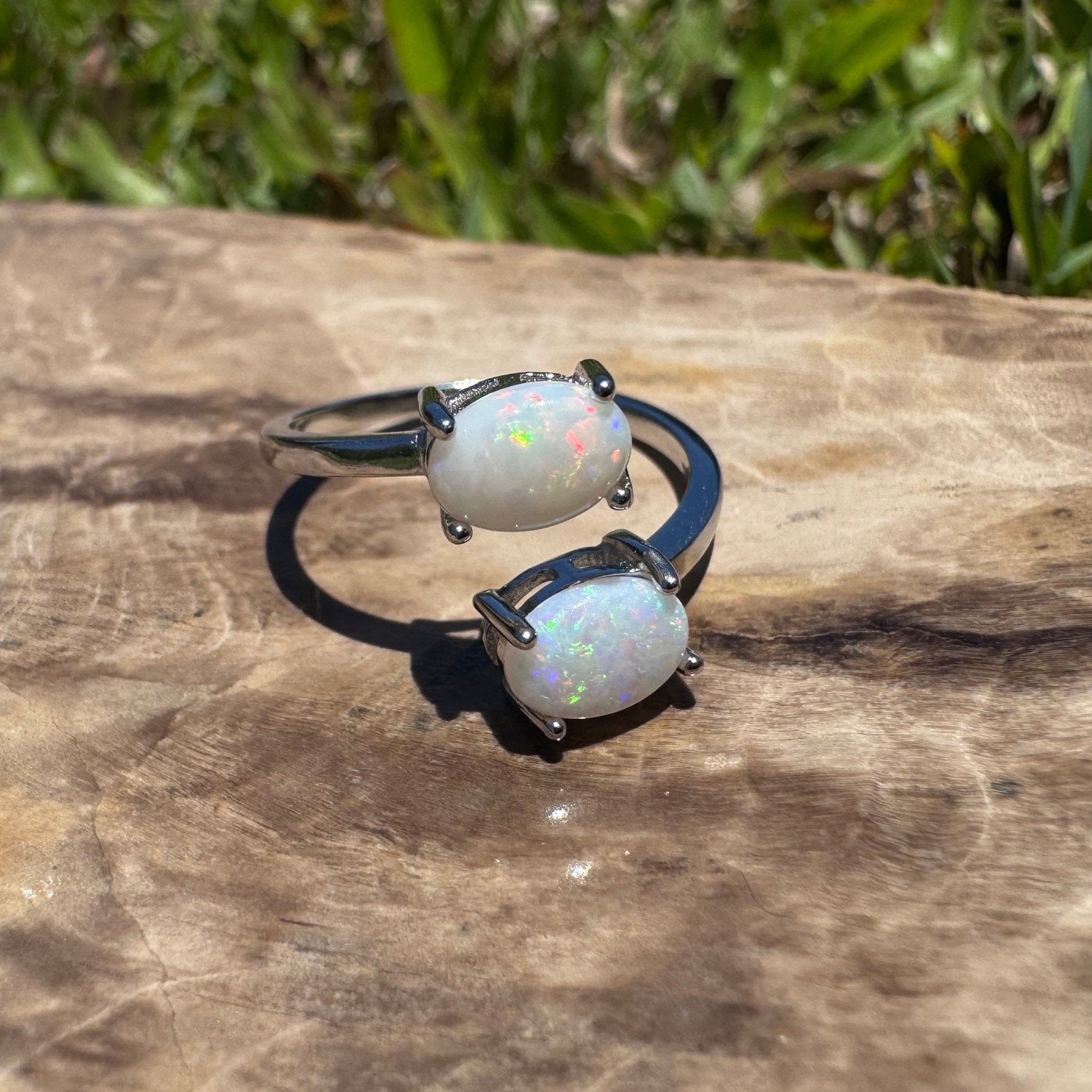 Exmouth Horizon - 1.4ct Coober Pedy Opal 925 Silver Ring