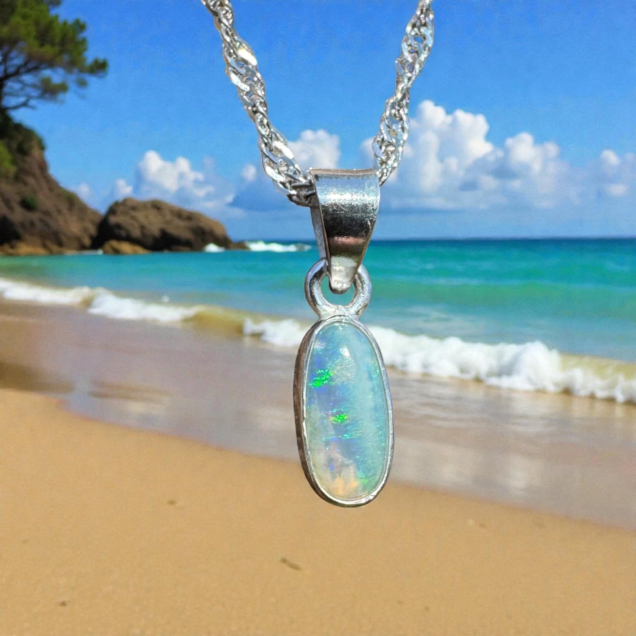 Furneaux Skydrift – 0.9ct Lightning Ridge Opal Pendant
