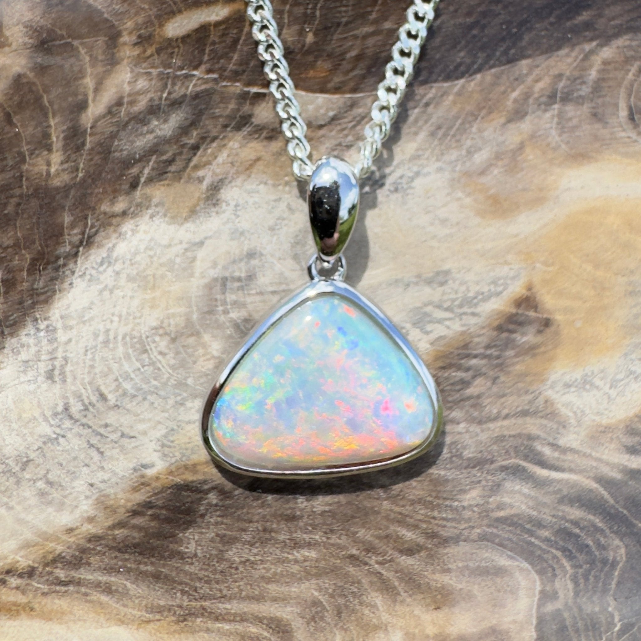 Gibson Horizon ~ 3ct Coober Pedy Opal 925 Silver Pendant