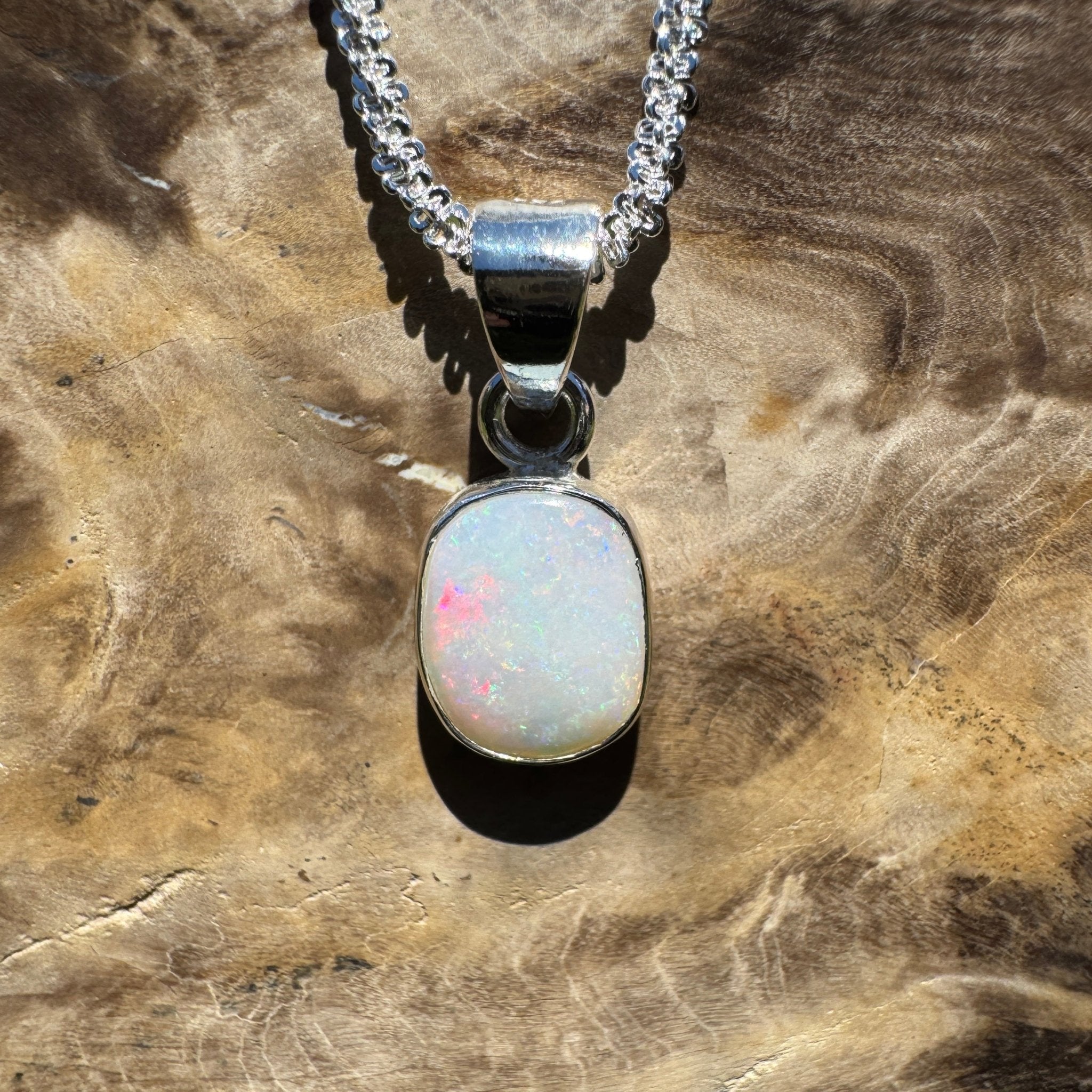 Gnulli Reefshine – 1.5ct Lightning Ridge Opal 925 Silver Pendant
