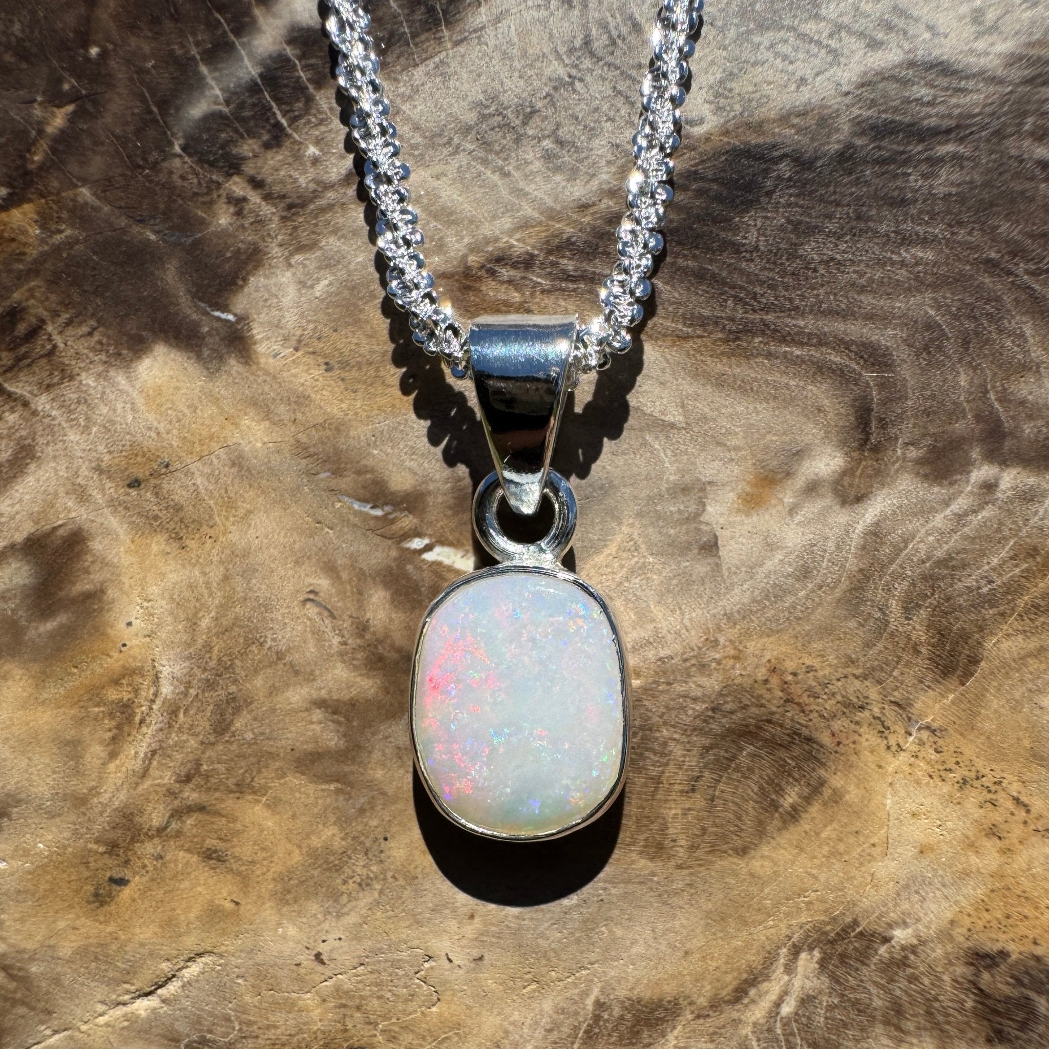 Gnulli Reefshine – 1.5ct Lightning Ridge Opal 925 Silver Pendant