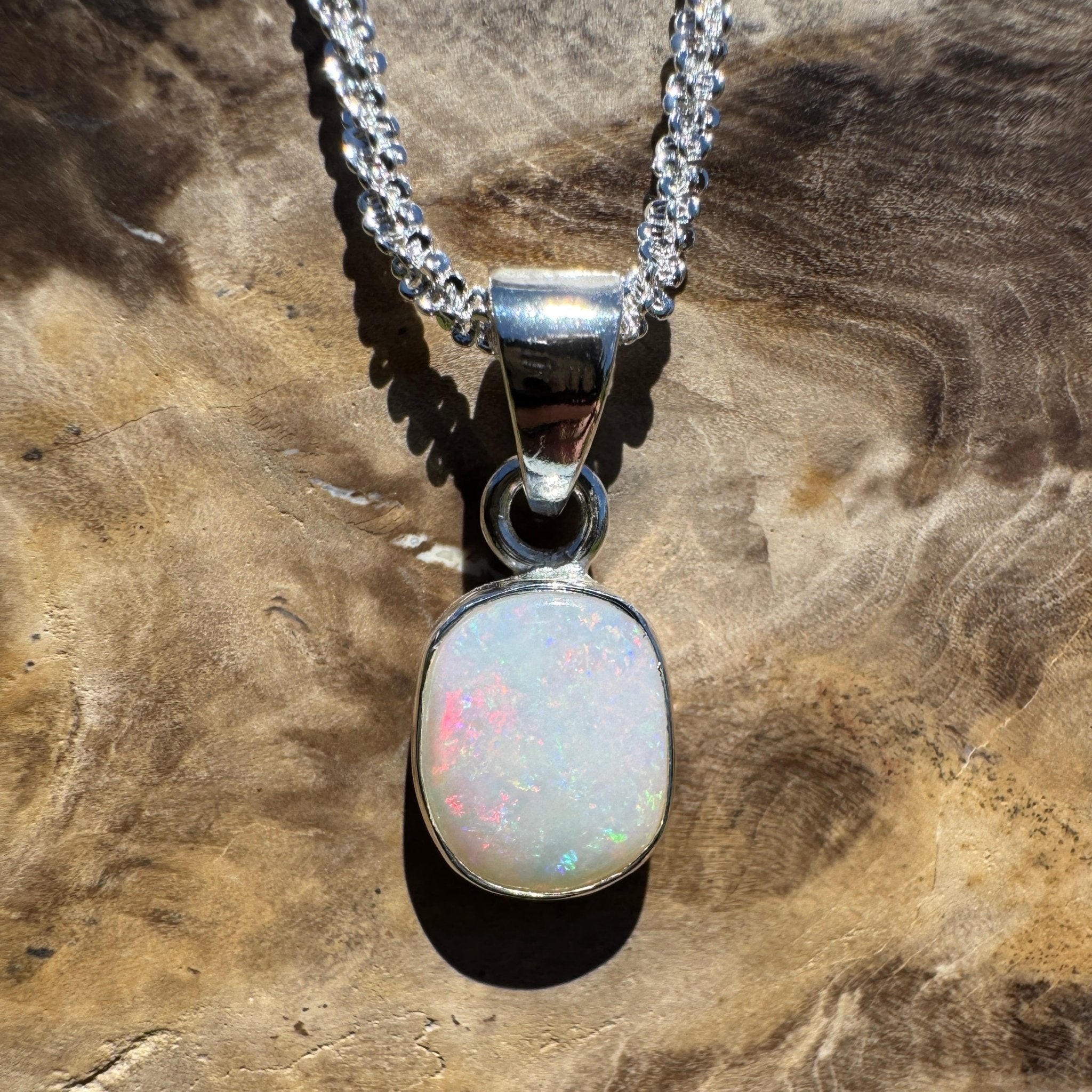 Gnulli Reefshine – 1.5ct Lightning Ridge Opal 925 Silver Pendant