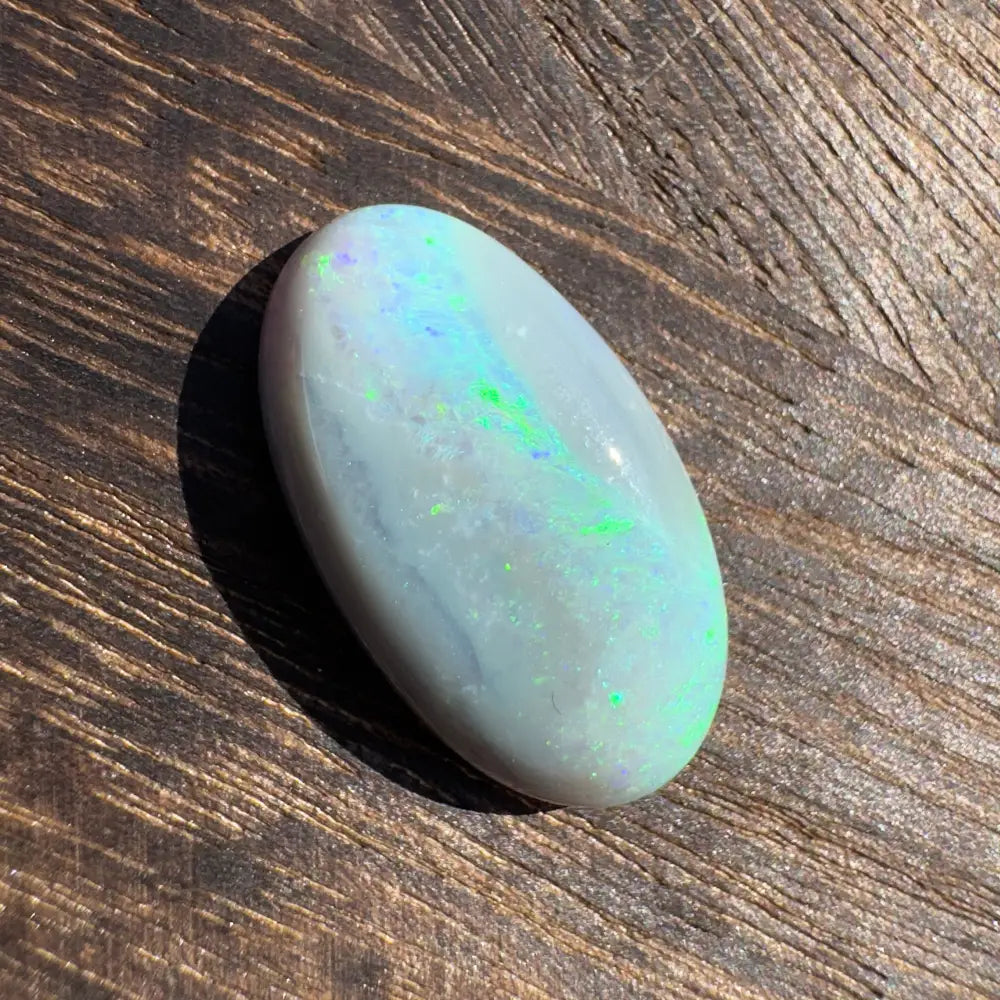 Iridescent oval opal cabochon from Hand-Cut Solid Lightning Ridge Opal 11.6carat product