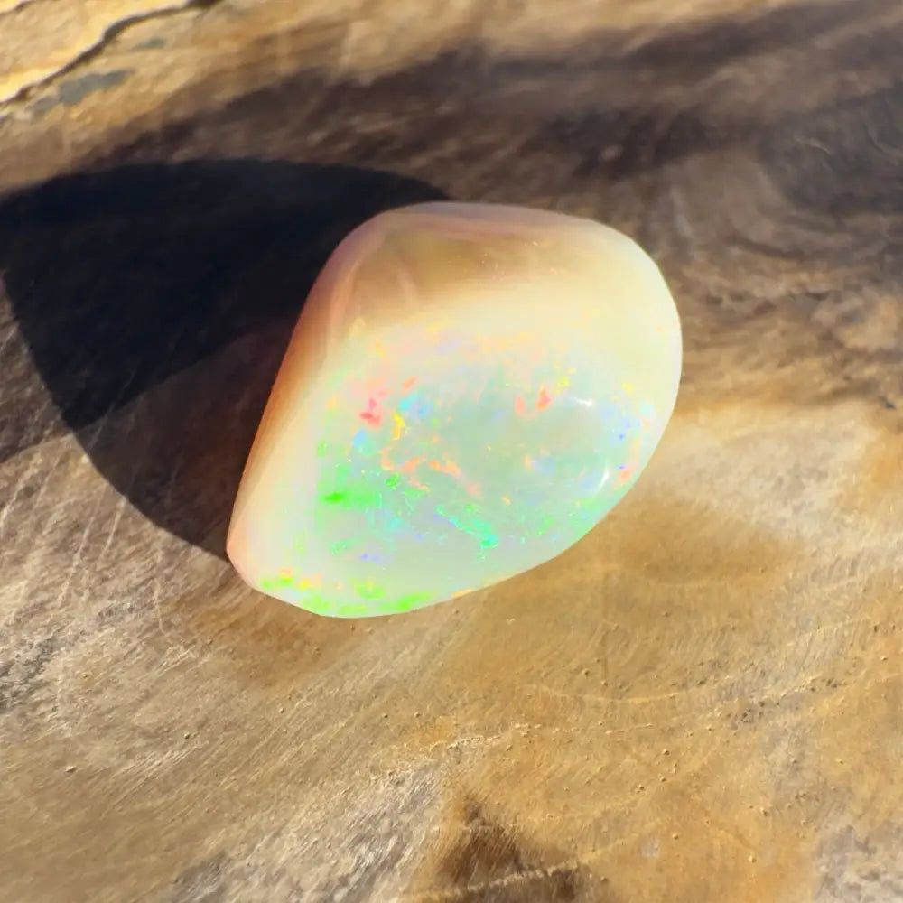 Polished Lightning Ridge Opal 4.1 carats showcasing iridescent play-of-color