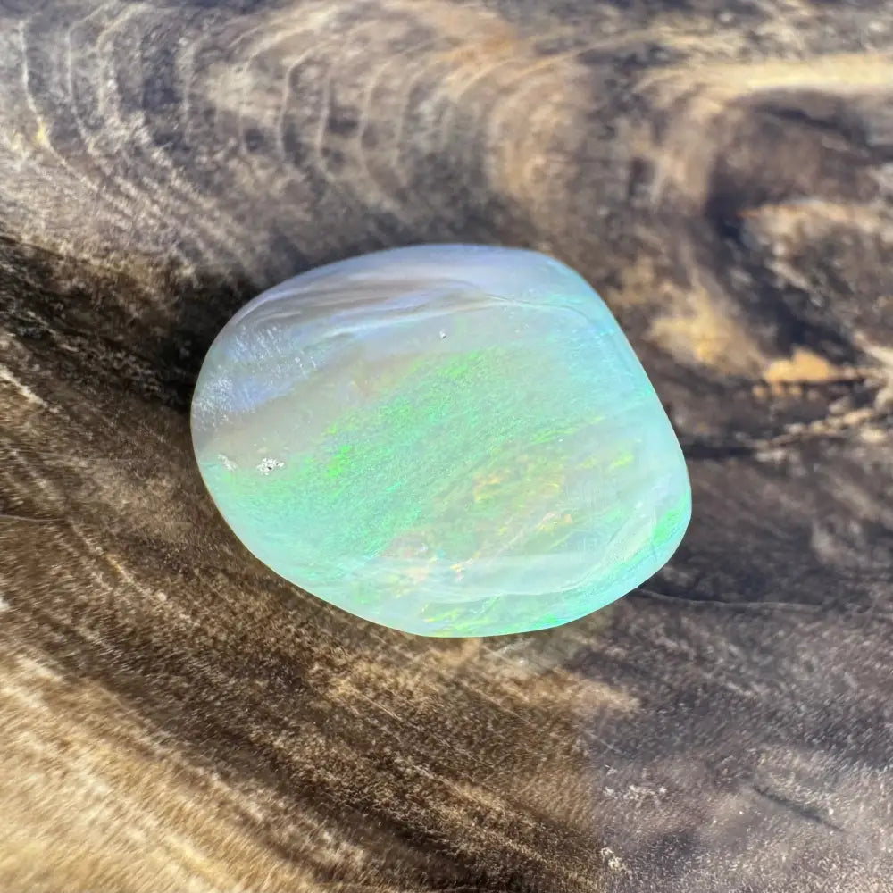 Iridescent rounded opal from Hand-Cut Solid Lightning Ridge Opal 7.3carat collection