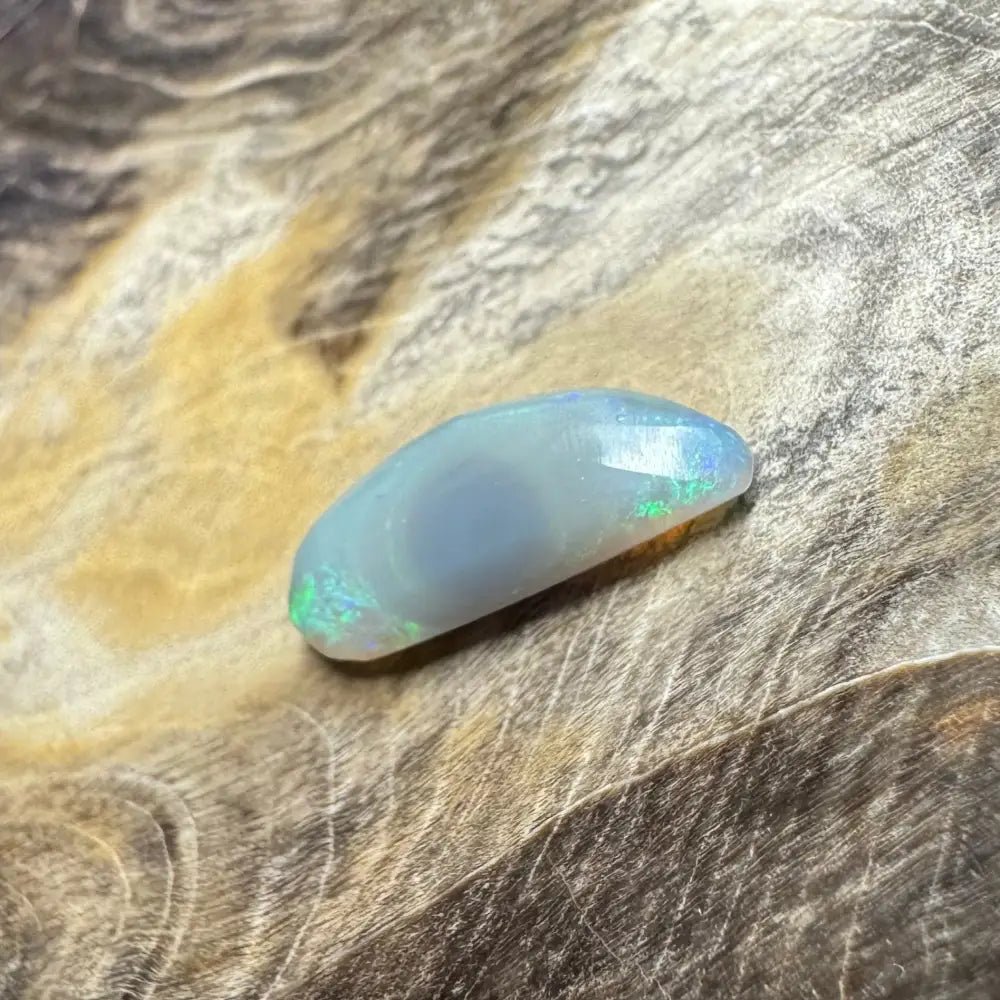 Hand - Cut Solid Lightning Ridge Semi Black Opal 1.2carat