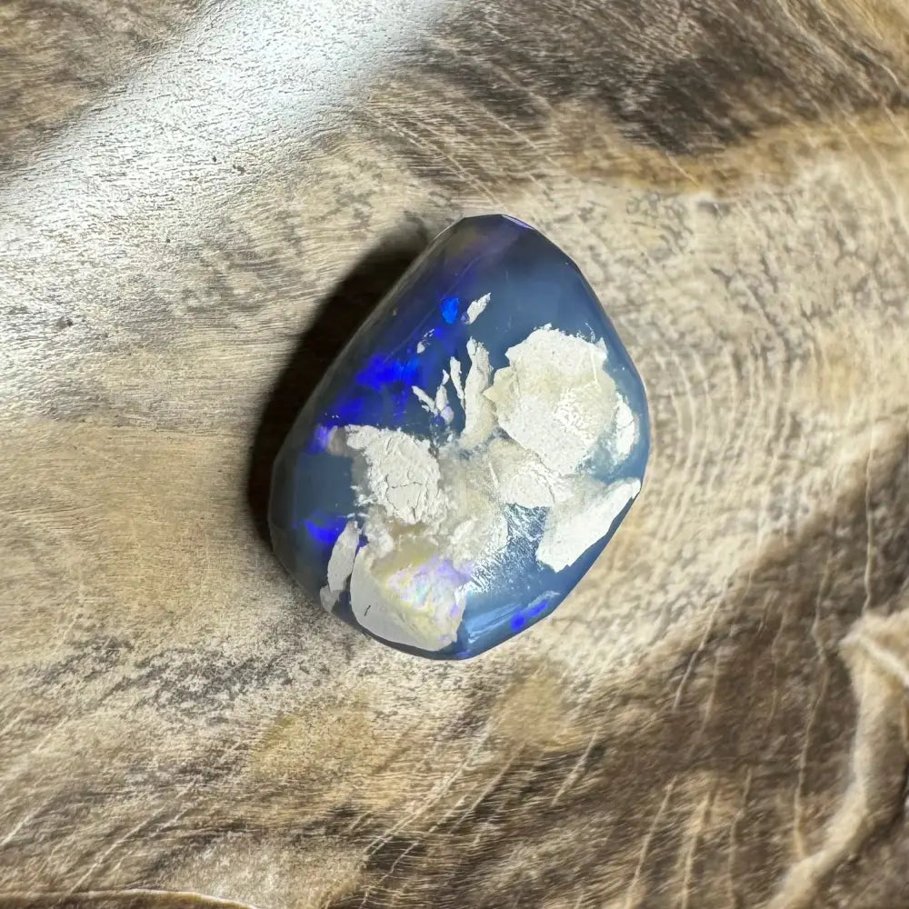 Hand-Cut Solid Lightning Ridge Semi Black Opal 3.6carat