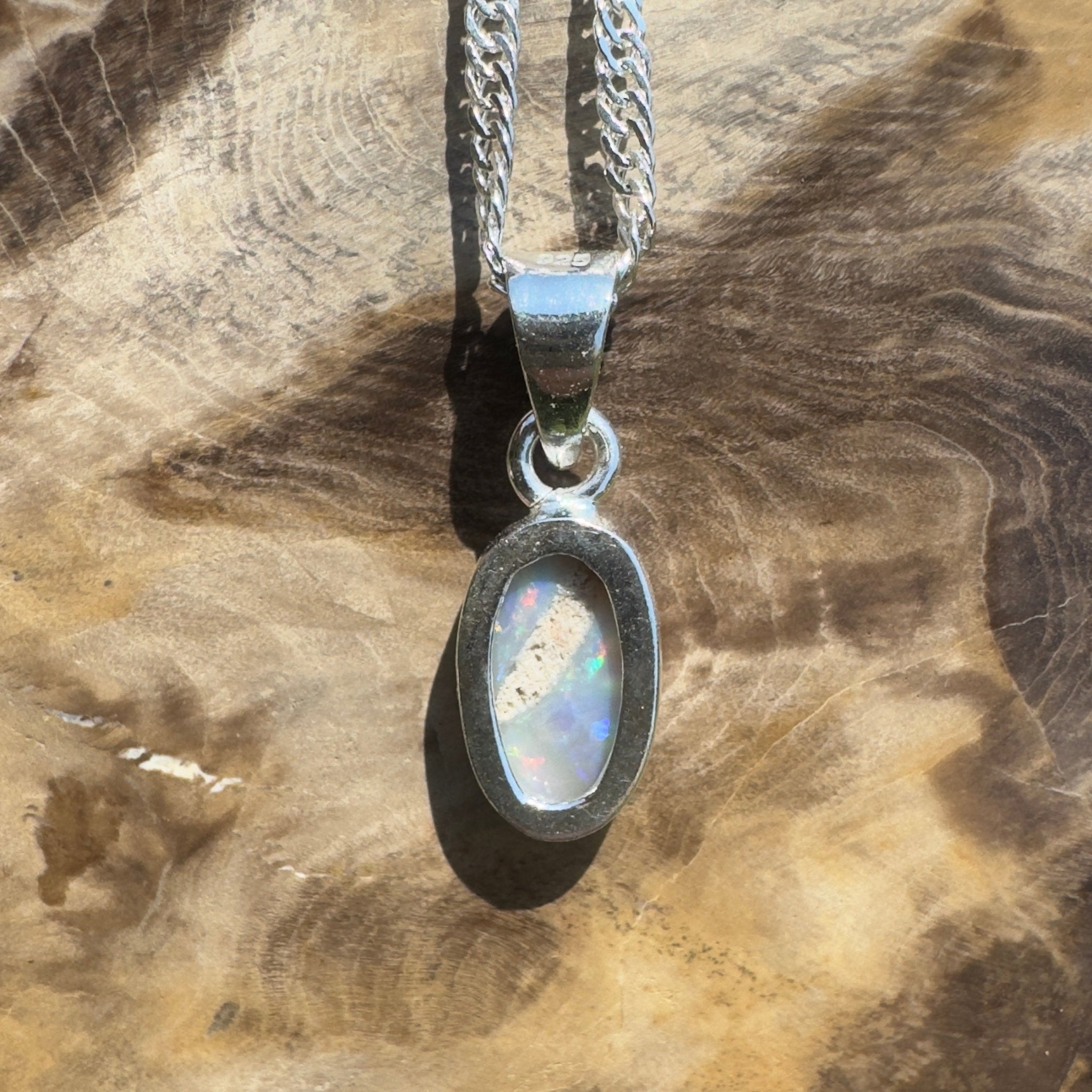 Jervis Lagoonlight – 1.1ct Lightning Ridge Opal Pendant