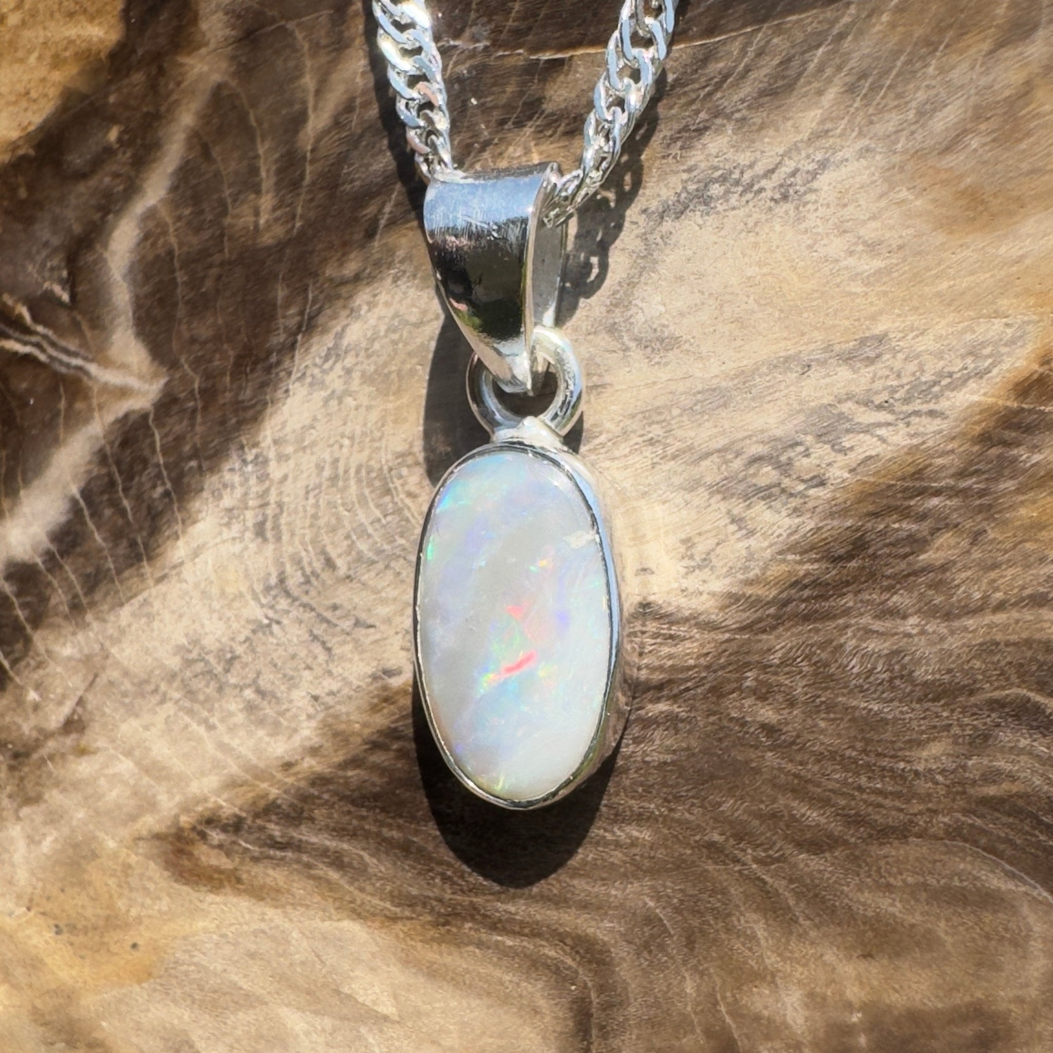 Jervis Lagoonlight – 1.1ct Lightning Ridge Opal Pendant