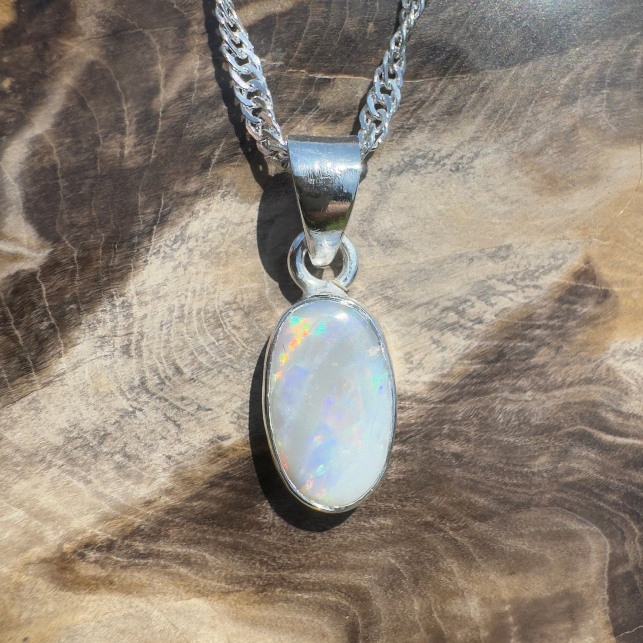 Jervis Lagoonlight – 1.1ct Lightning Ridge Opal Pendant