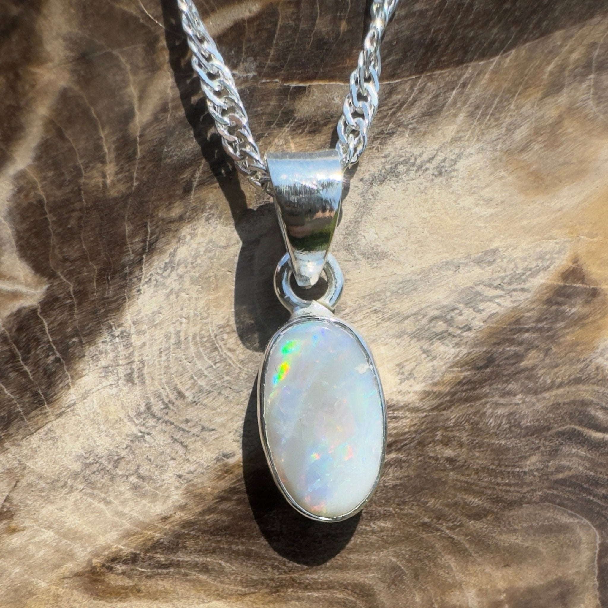 Jervis Lagoonlight – 1.1ct Lightning Ridge Opal Pendant
