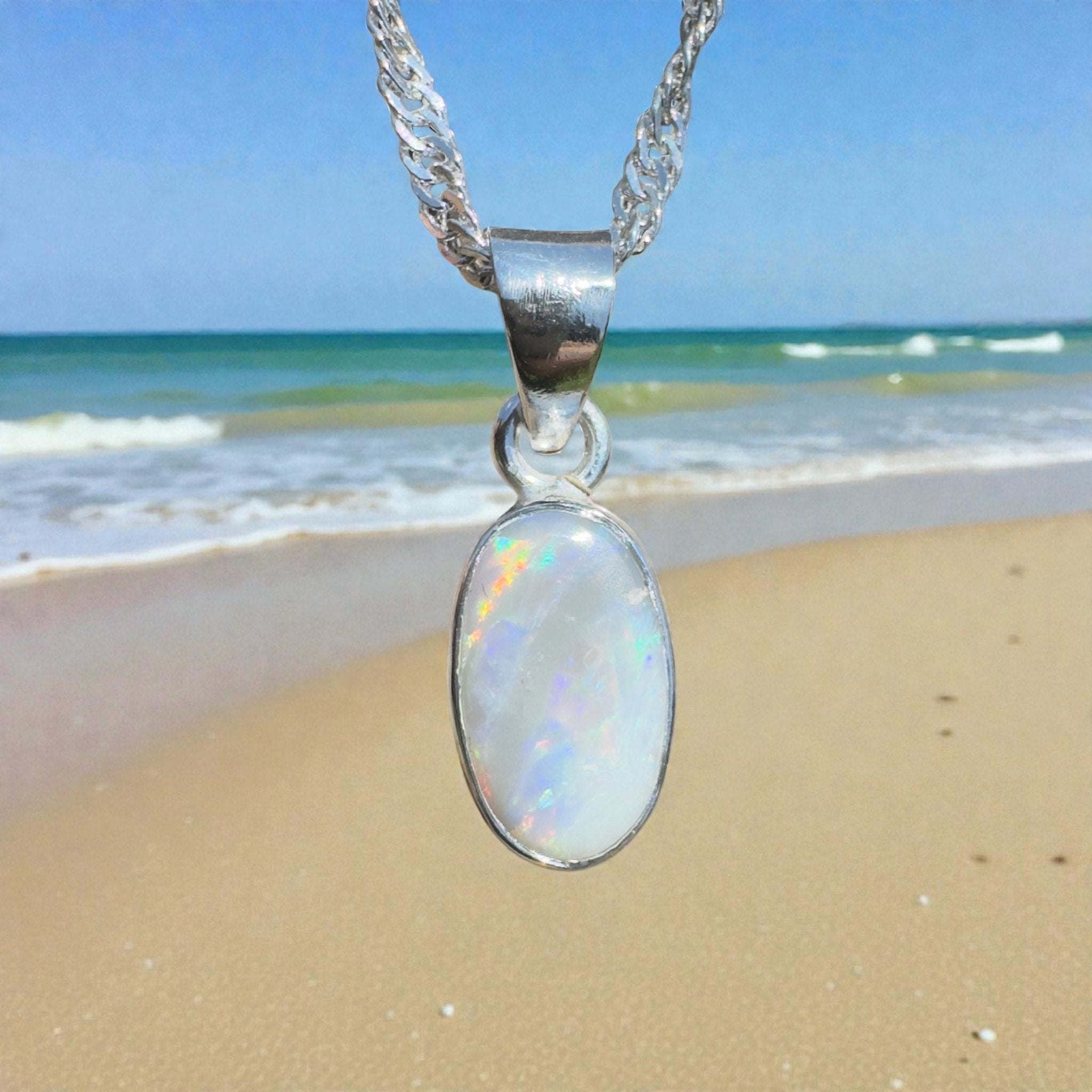 Jervis Lagoonlight – 1.1ct Lightning Ridge Opal Pendant