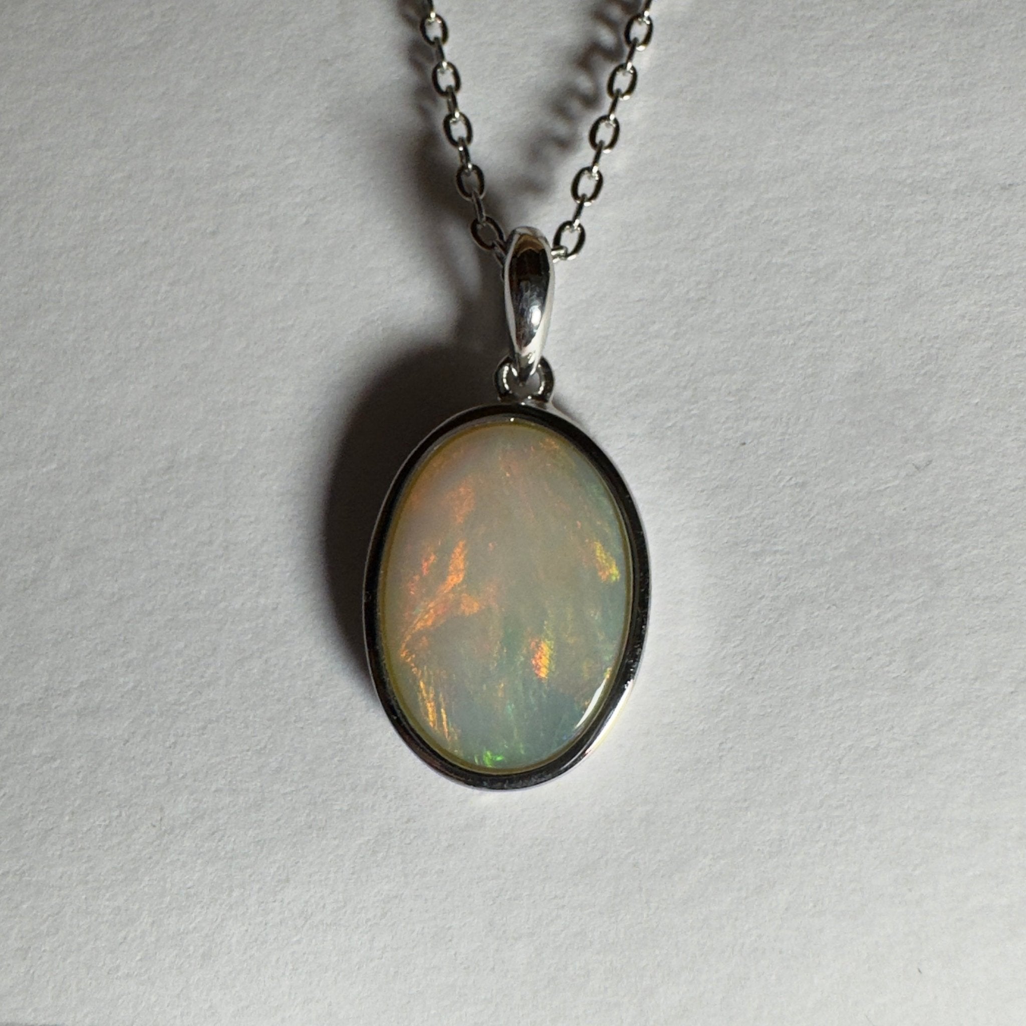 Karijini Sun ~ 2.9ct Coober Pedy Opal 925 Silver Pendant