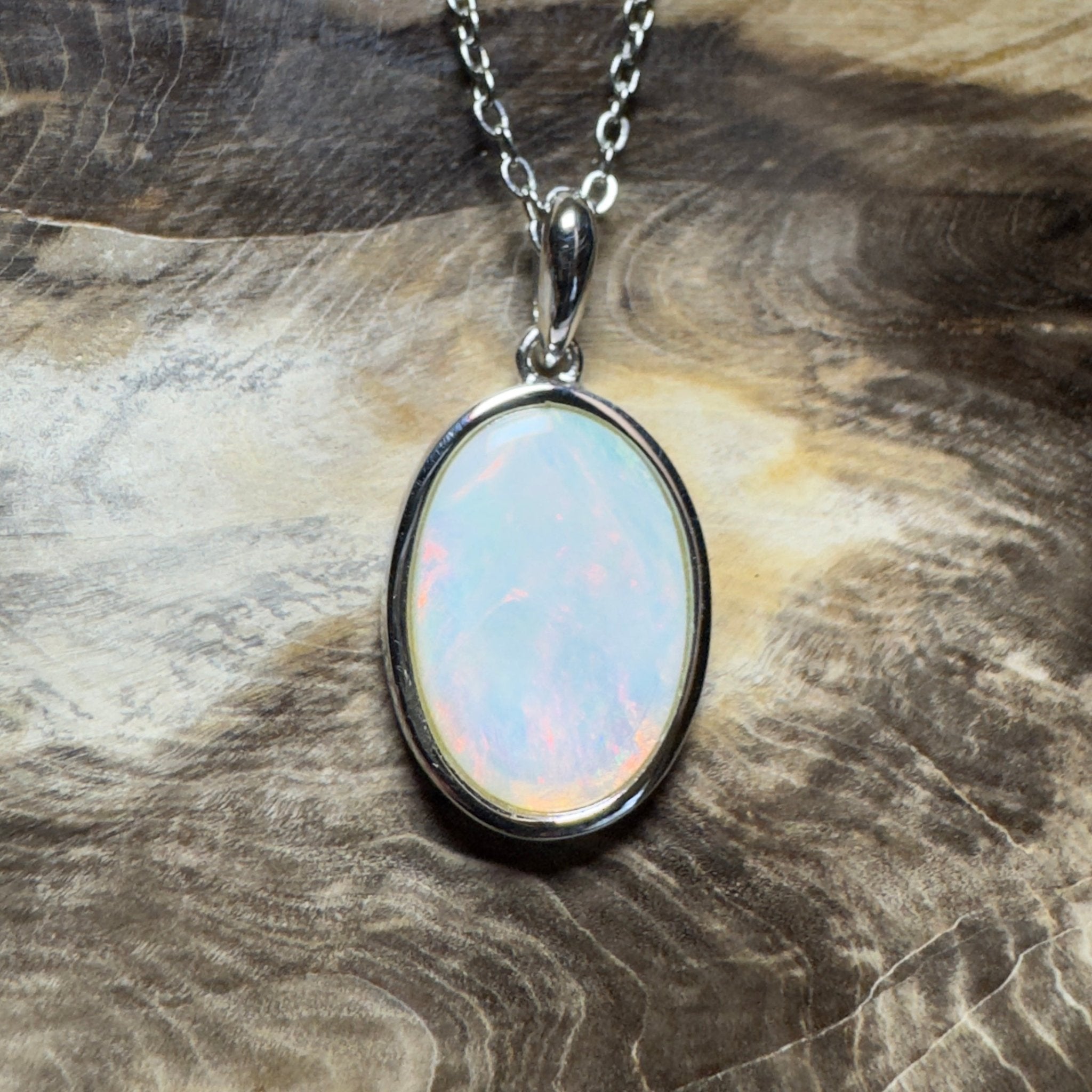 Karijini Sun ~ 2.9ct Coober Pedy Opal 925 Silver Pendant