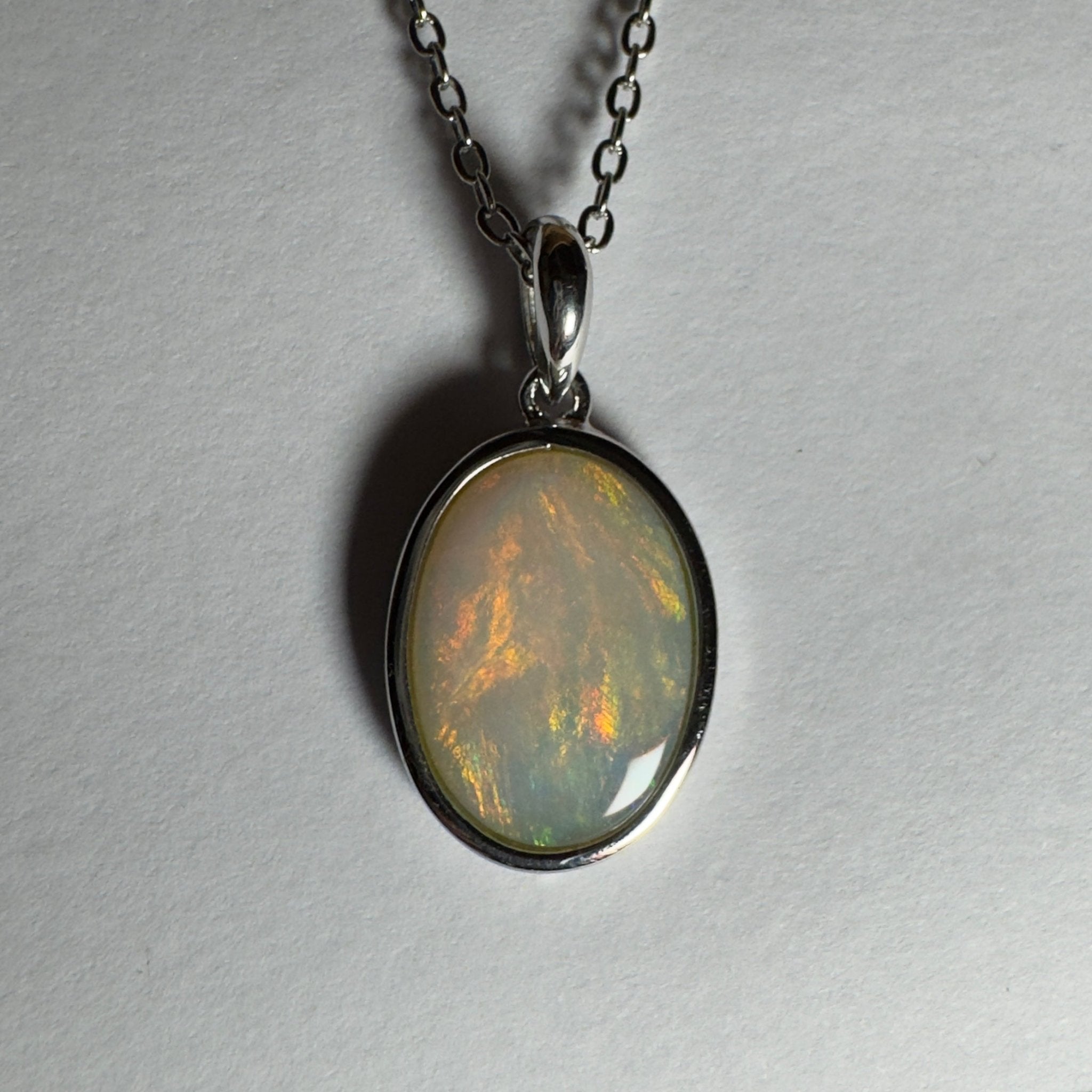 Karijini Sun ~ 2.9ct Coober Pedy Opal 925 Silver Pendant