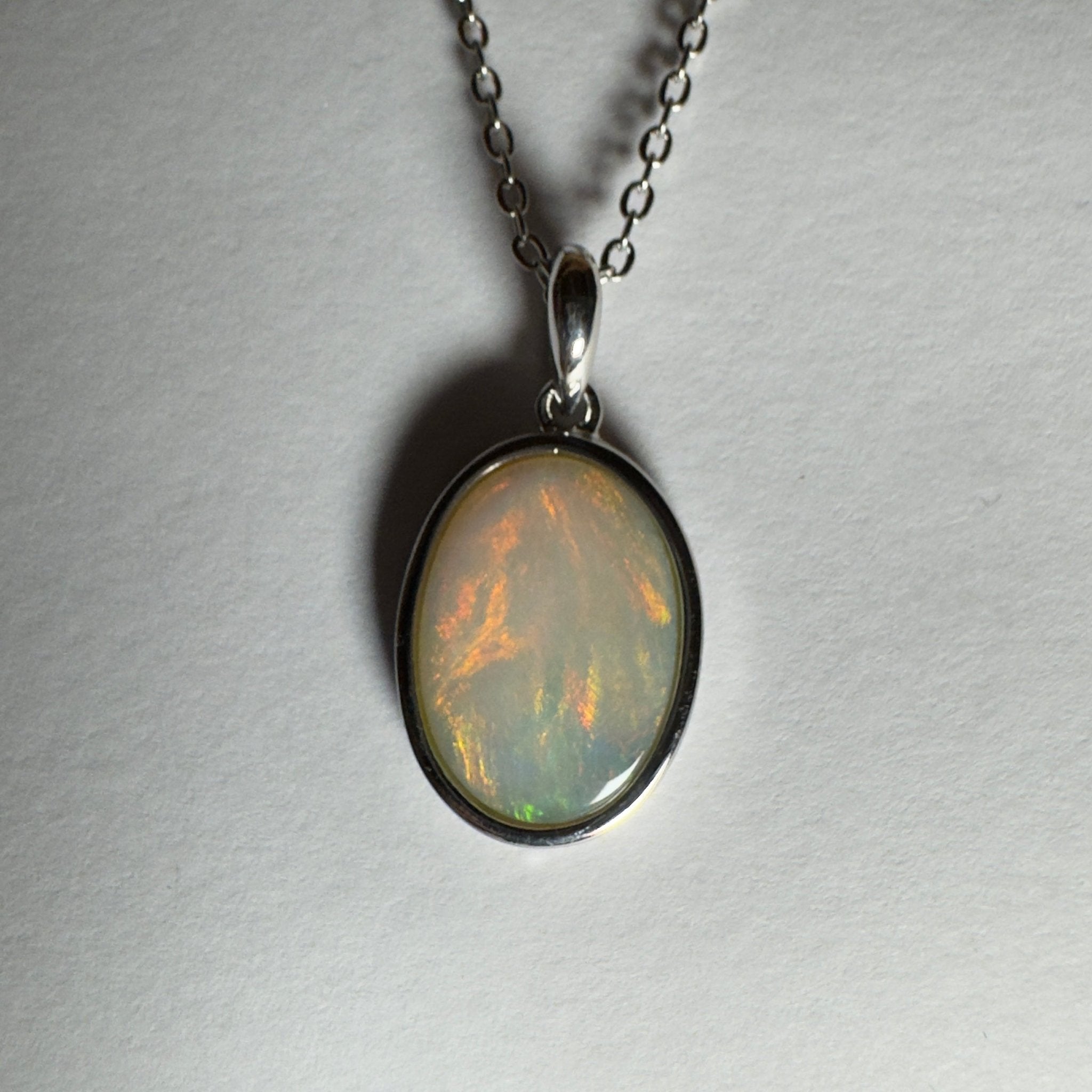 Karijini Sun ~ 2.9ct Coober Pedy Opal 925 Silver Pendant