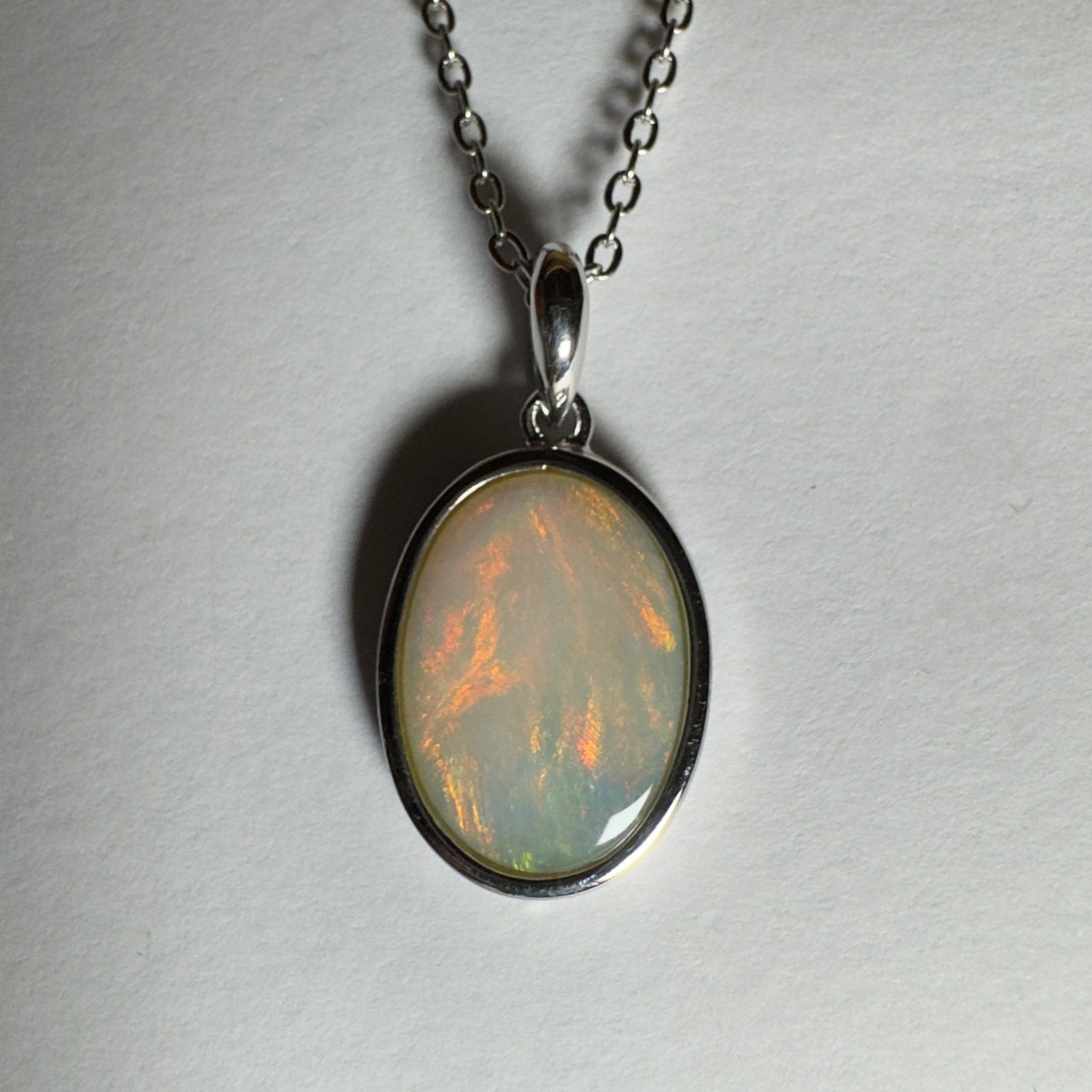 Karijini Sun ~ 2.9ct Coober Pedy Opal 925 Silver Pendant
