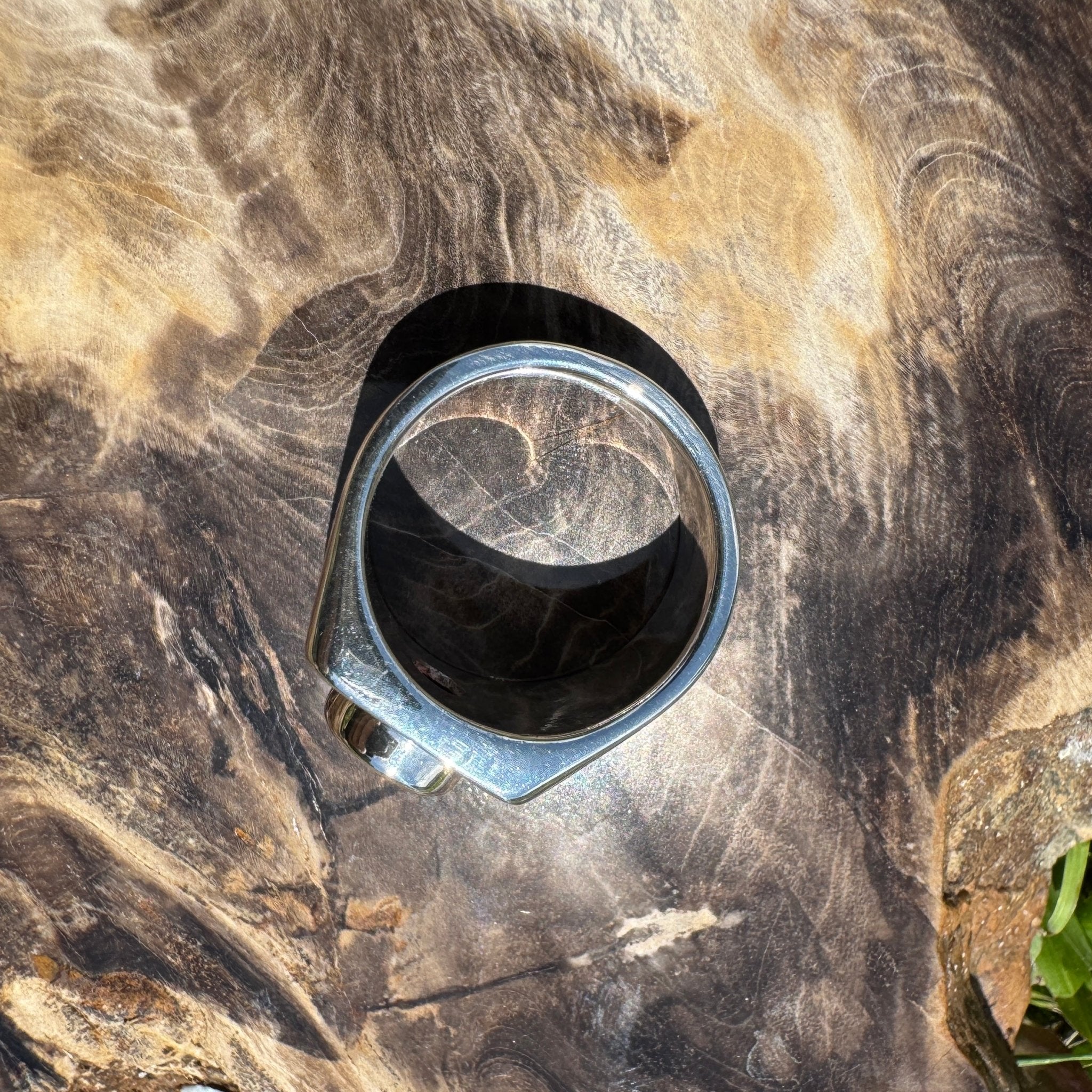 Keppel Tide - 1.3ct Solid Lightning Ridge Crystal Opal Sterling Silver Ring