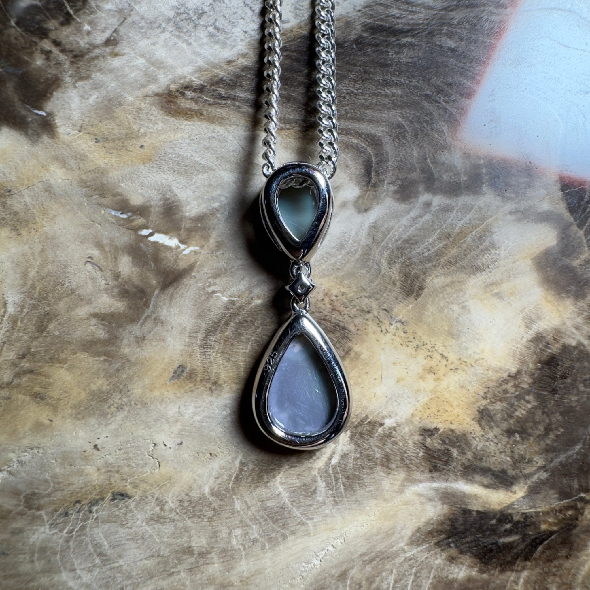 Kimberley Cascade ~ 1.8ct Mintabie Opal 925 Silver Pendant