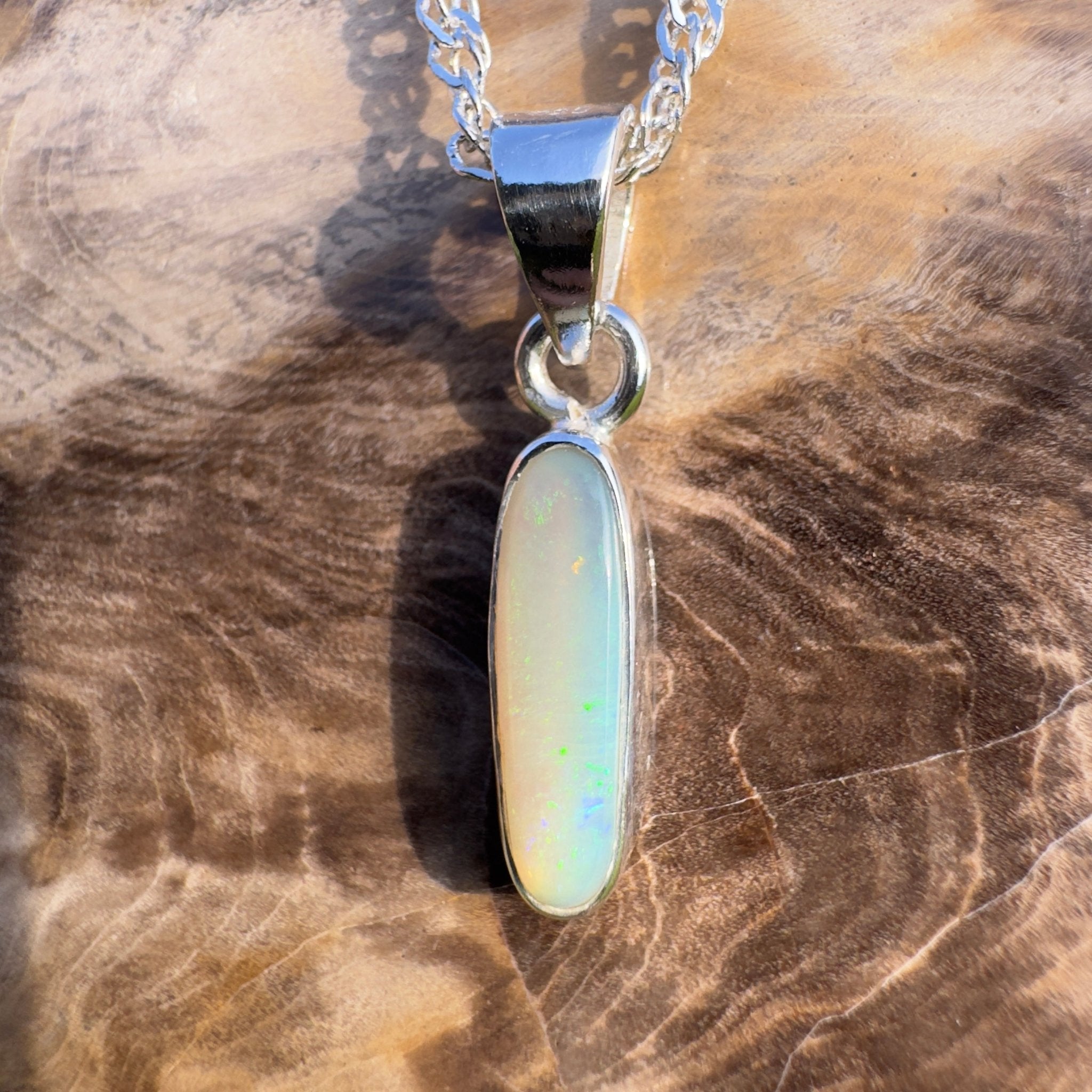 Kimberley Tidefall – 1.2ct Lightning Ridge Opal Pendant