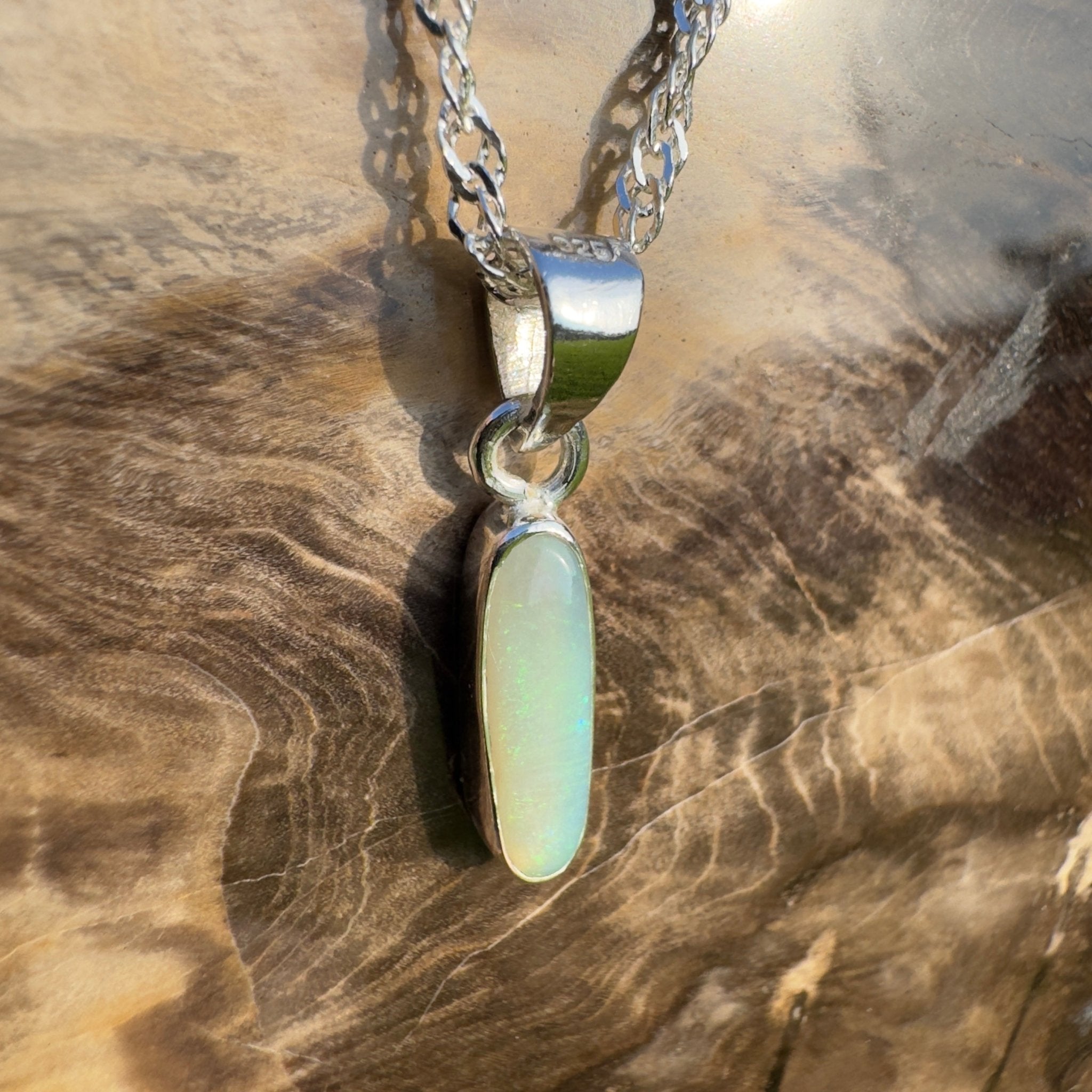 Kimberley Tidefall – 1.2ct Lightning Ridge Opal Pendant