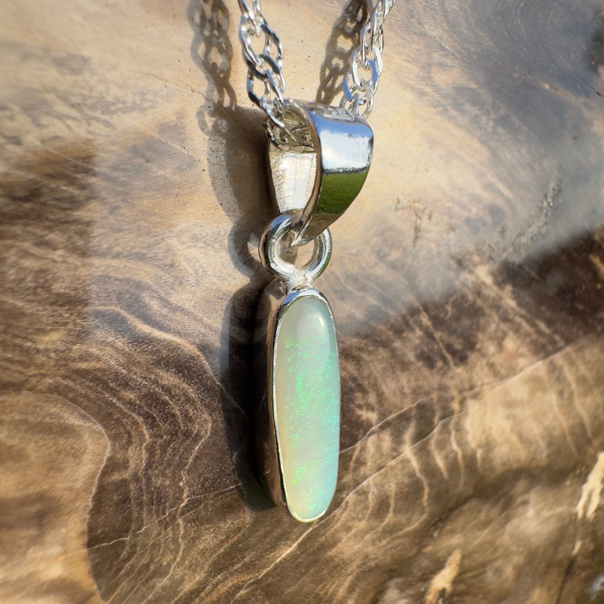 Kimberley Tidefall – 1.2ct Lightning Ridge Opal Pendant
