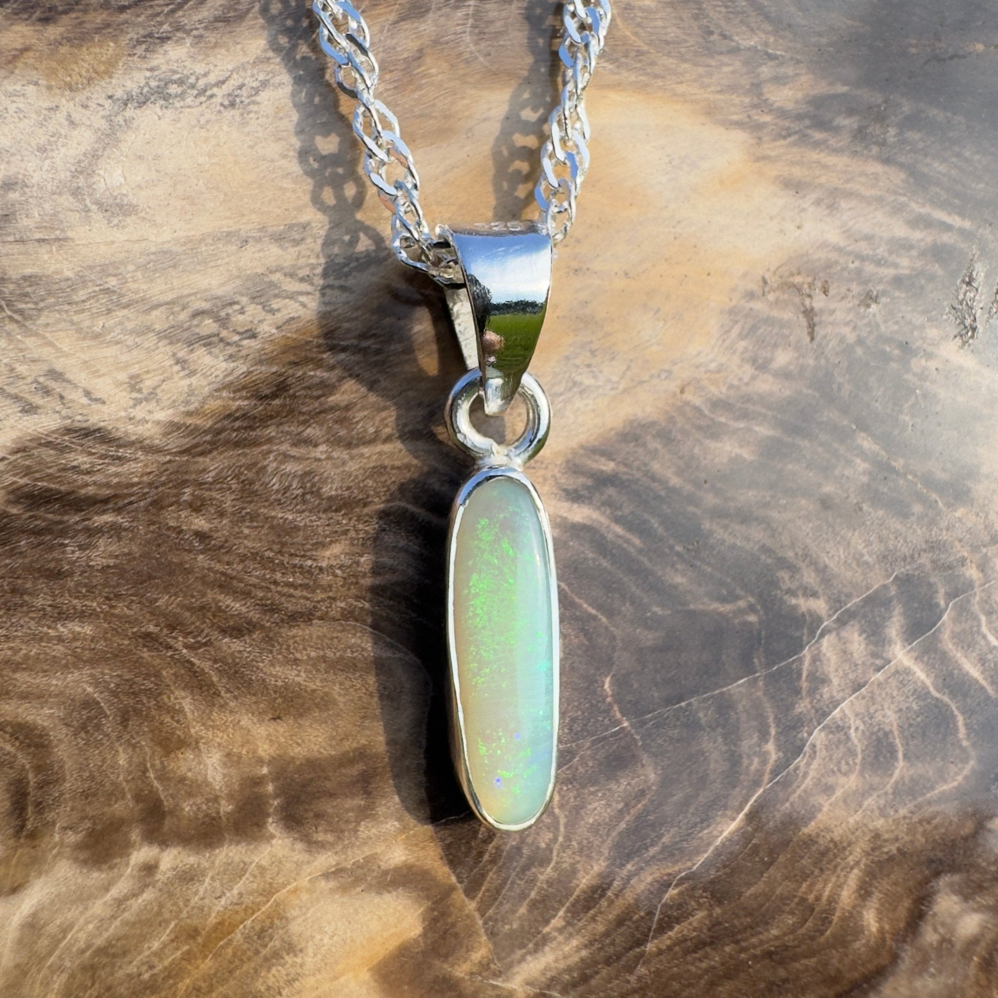 Kimberley Tidefall – 1.2ct Lightning Ridge Opal Pendant