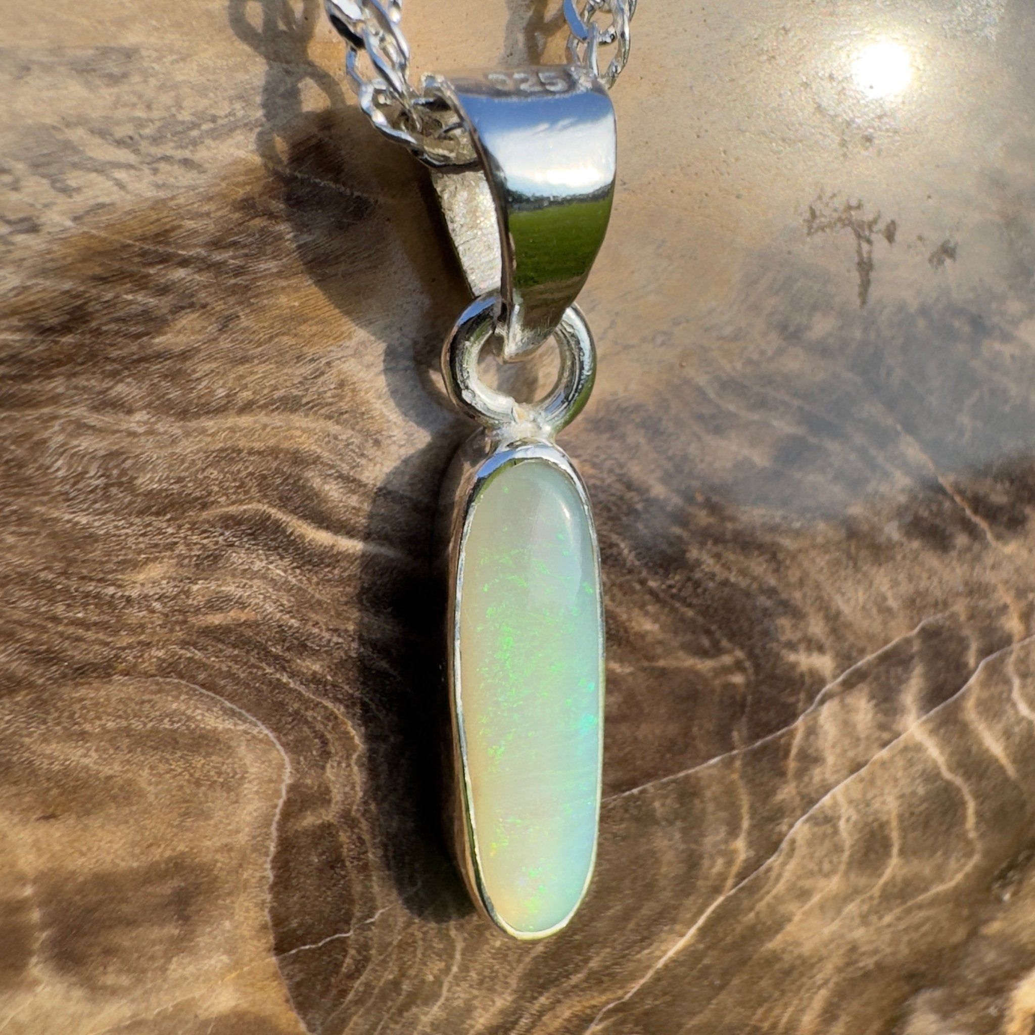 Kimberley Tidefall – 1.2ct Lightning Ridge Opal Pendant