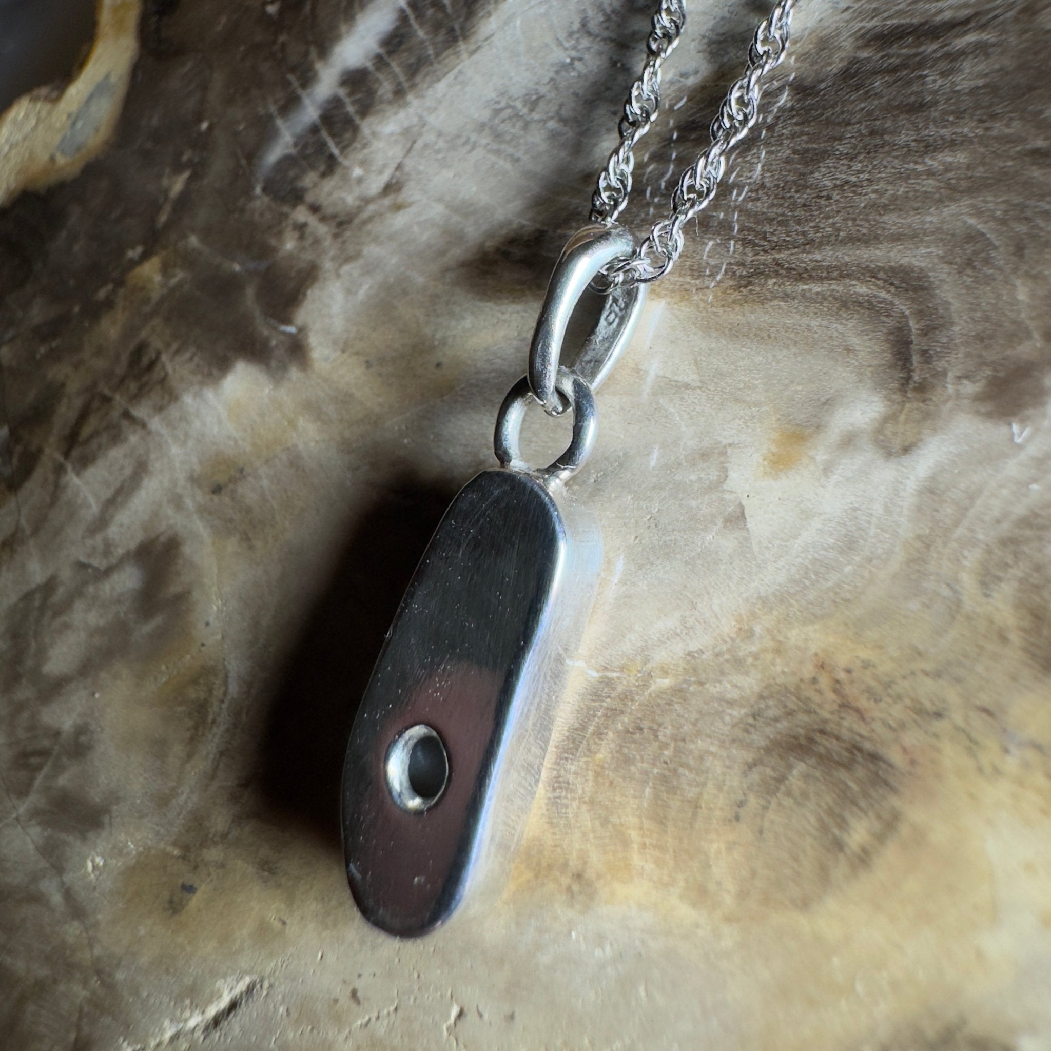 Lake Argyle Glow ~ 2.3ct Lightning Ridge Opal 925 Silver Pendant