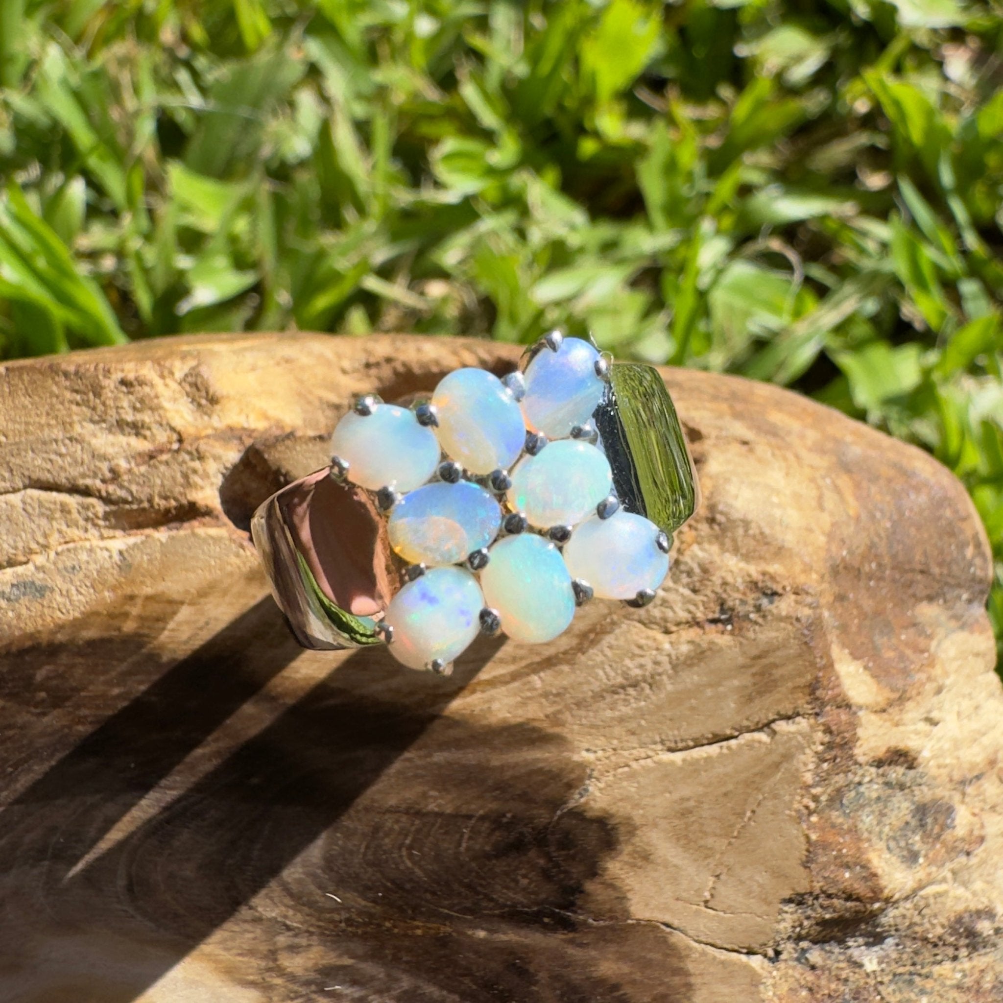 Lightning Ridge Fine Spark – Solid Lightning Ridge Opal 925 Sterling Silver Ring