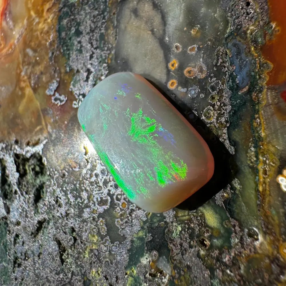 Lightning Ridge Opal 7.7 carat Solid Hand - Cut