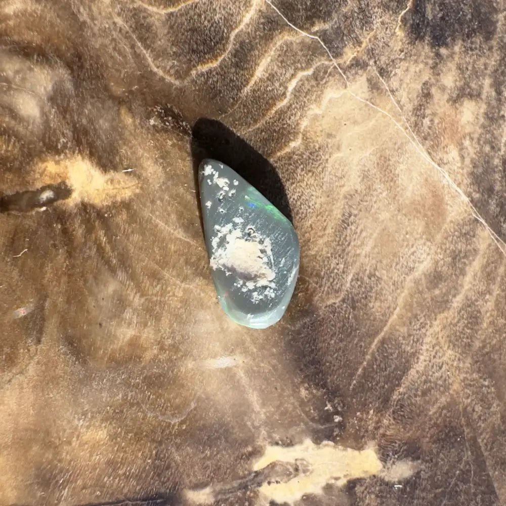 Lightning Ridge Semi Black Opal 0.4carat Solid Hand - Cut