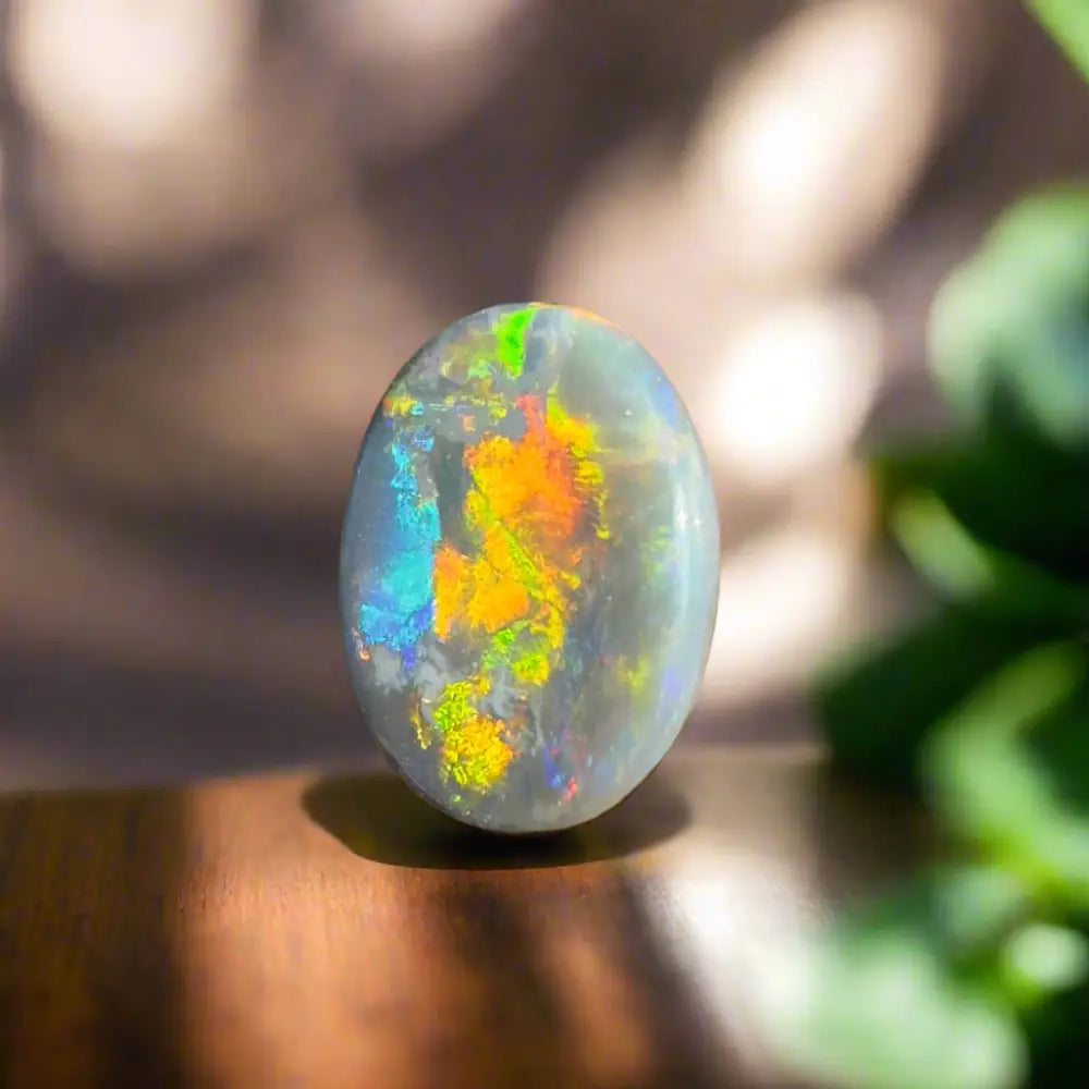Lightning Ridge Semi Black Opal 1.0carat Solid Hand-Cut