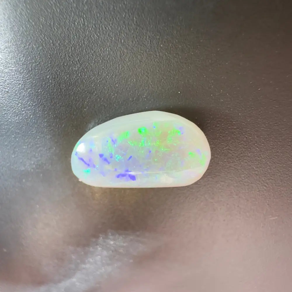 Iridescent Lightning Ridge Semi Black Opal 1.2 carat solid hand-cut gemstone