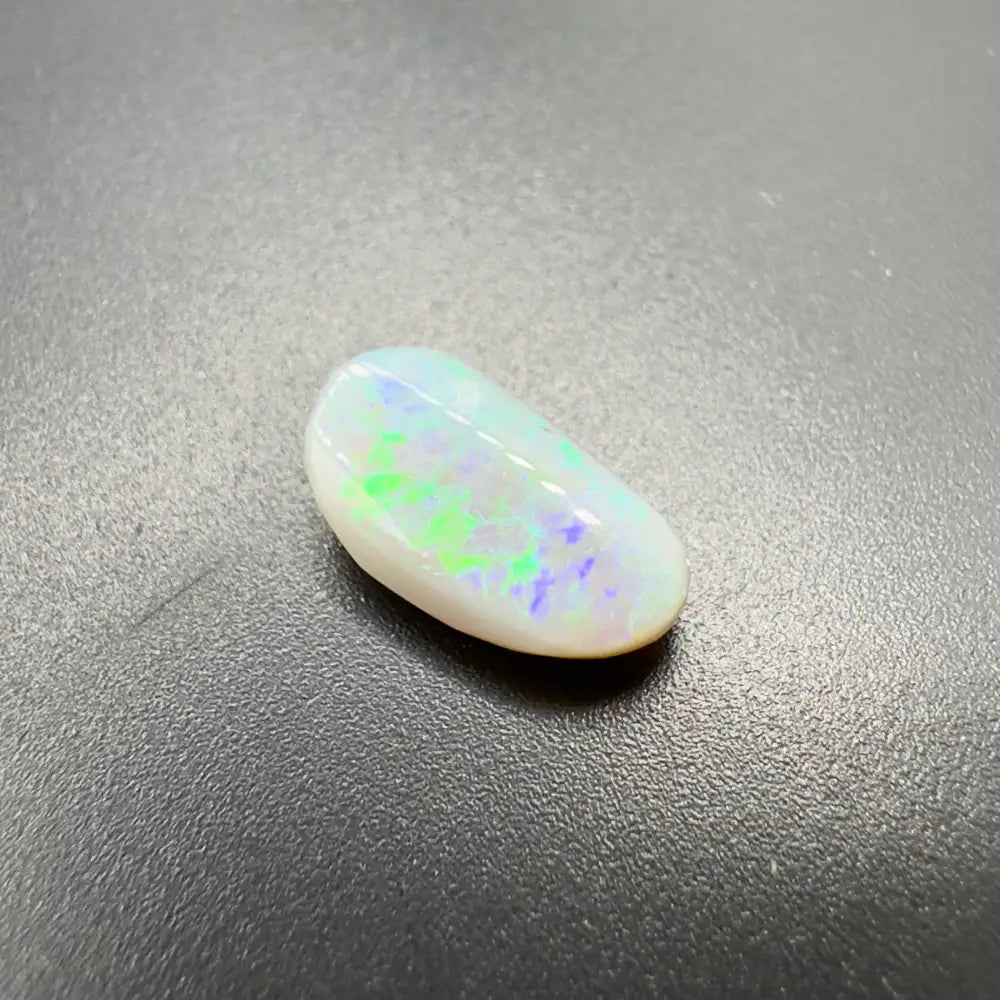 Iridescent opal cabochon from Lightning Ridge Semi Black Opal 1.2carat solid hand-cut