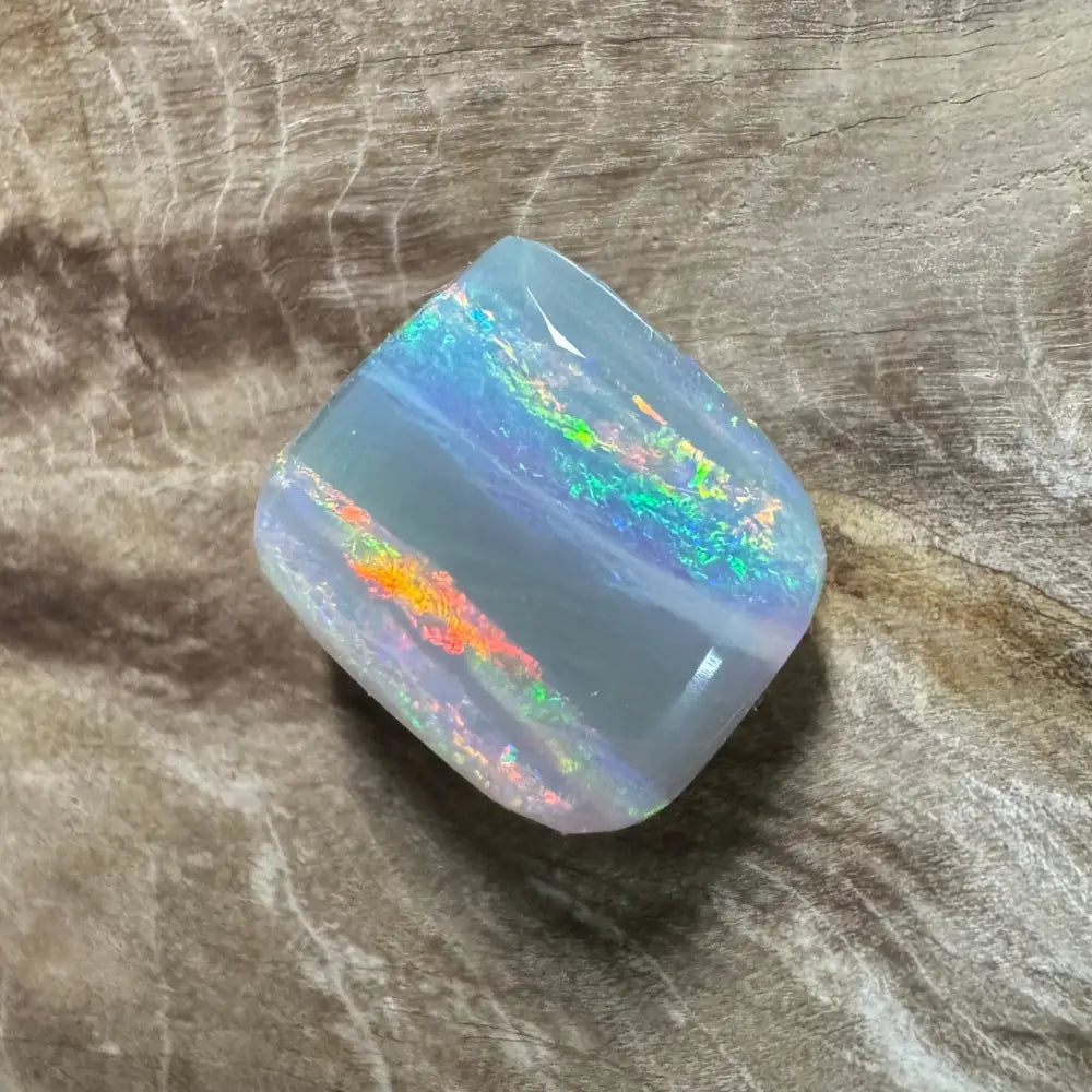 Iridescent Opal Gemstone from Lightning Ridge 3.5 Carat Hand-Cut Solid Opal